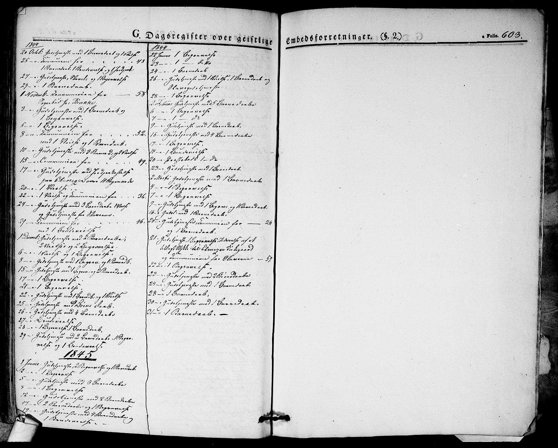 Halden prestekontor Kirkebøker, SAO/A-10909/F/Fa/L0005: Parish register (official) no. I 5, 1834-1845, p. 603