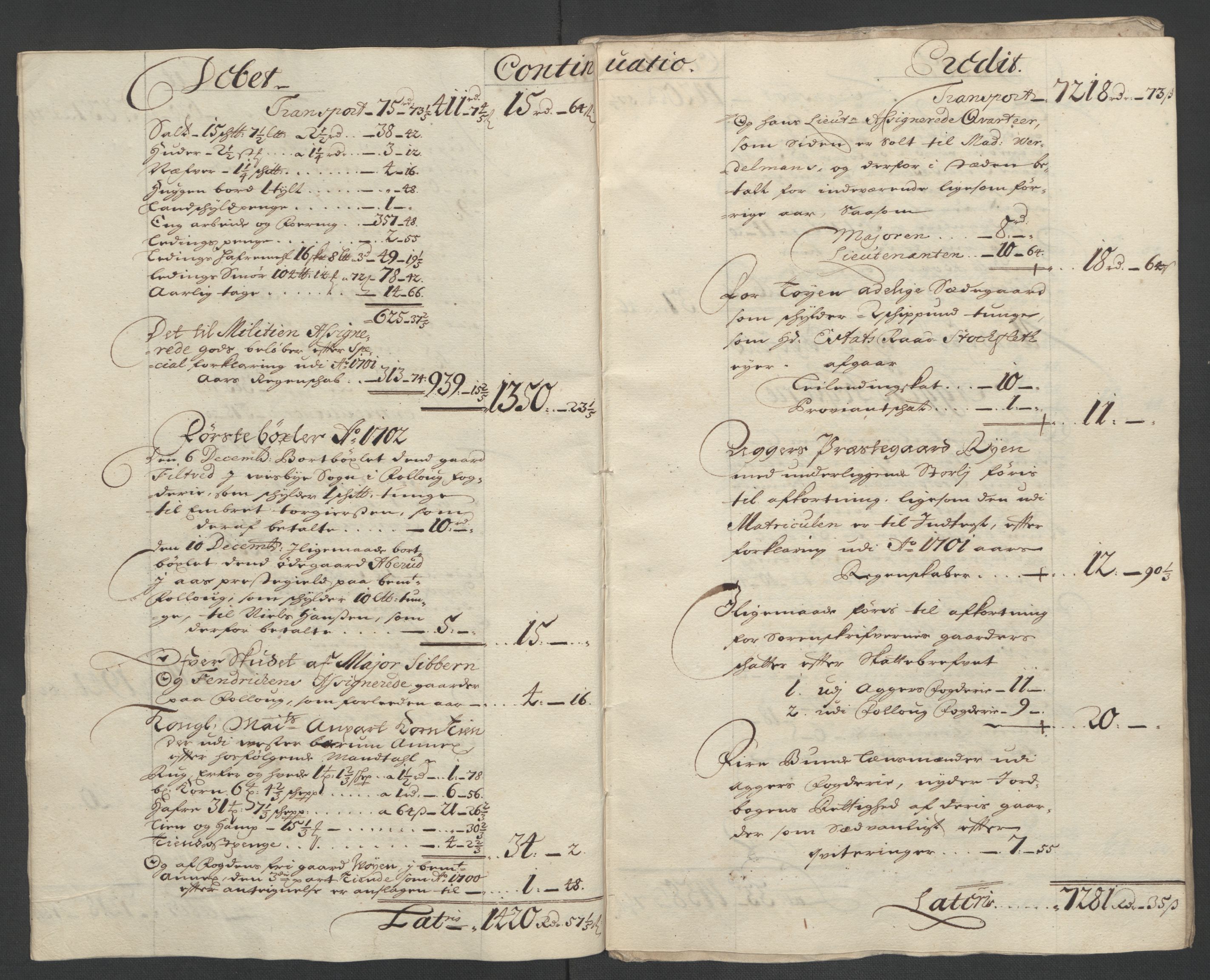 Rentekammeret inntil 1814, Reviderte regnskaper, Fogderegnskap, AV/RA-EA-4092/R10/L0444: Fogderegnskap Aker og Follo, 1701-1702, p. 212