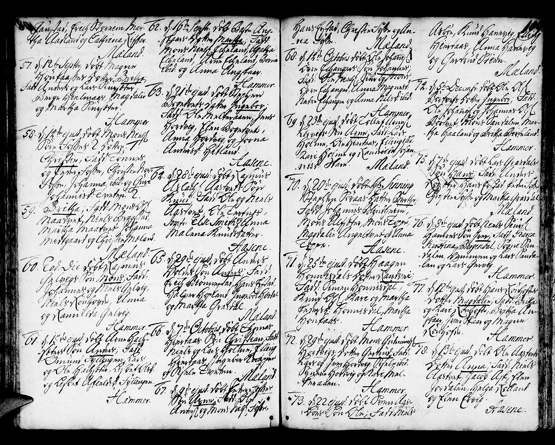 Hamre sokneprestembete, AV/SAB-A-75501/H/Ha/Haa/Haaa/L0006: Parish register (official) no. A 6, 1750-1761, p. 109