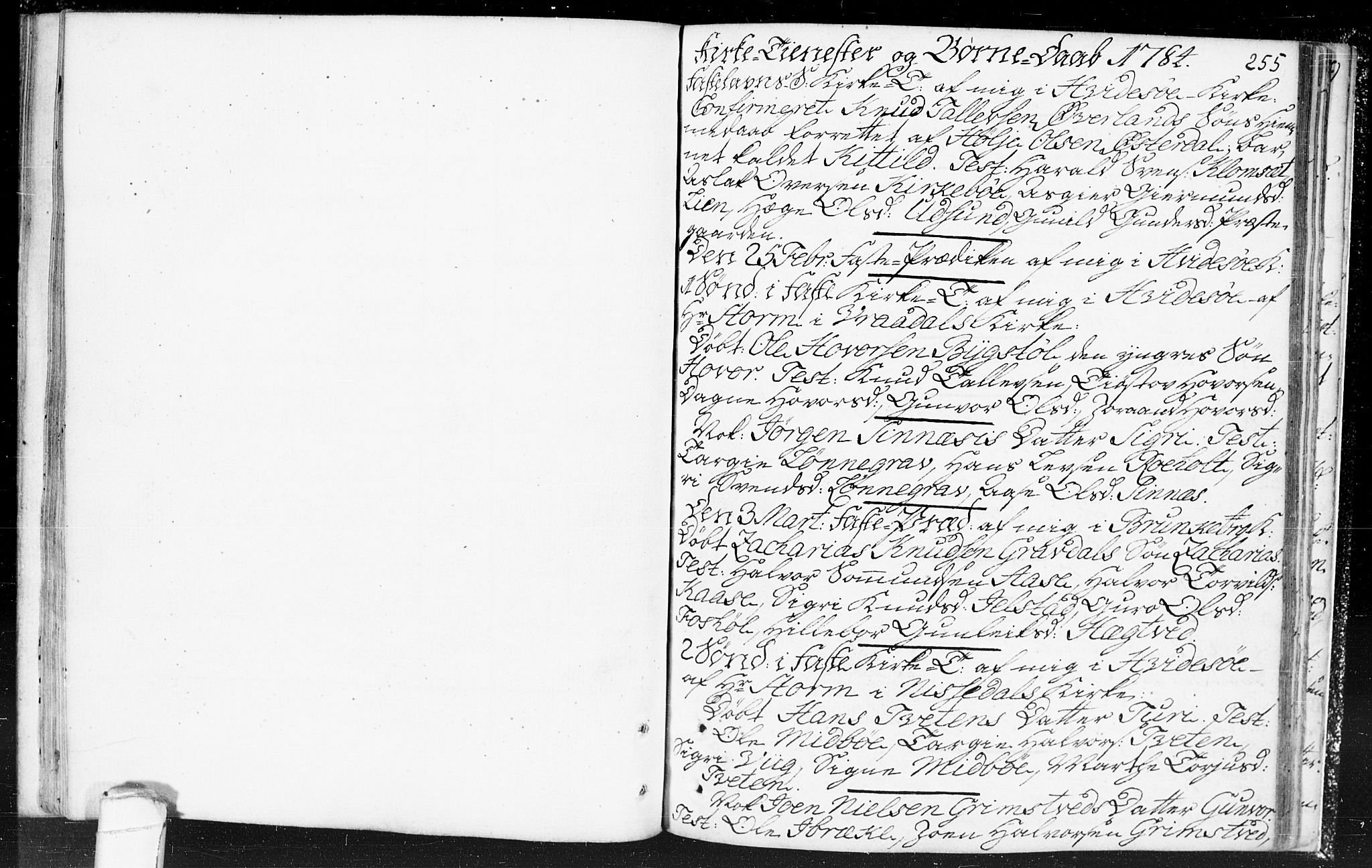 Kviteseid kirkebøker, SAKO/A-276/F/Fa/L0002: Parish register (official) no. I 2, 1773-1786, p. 255