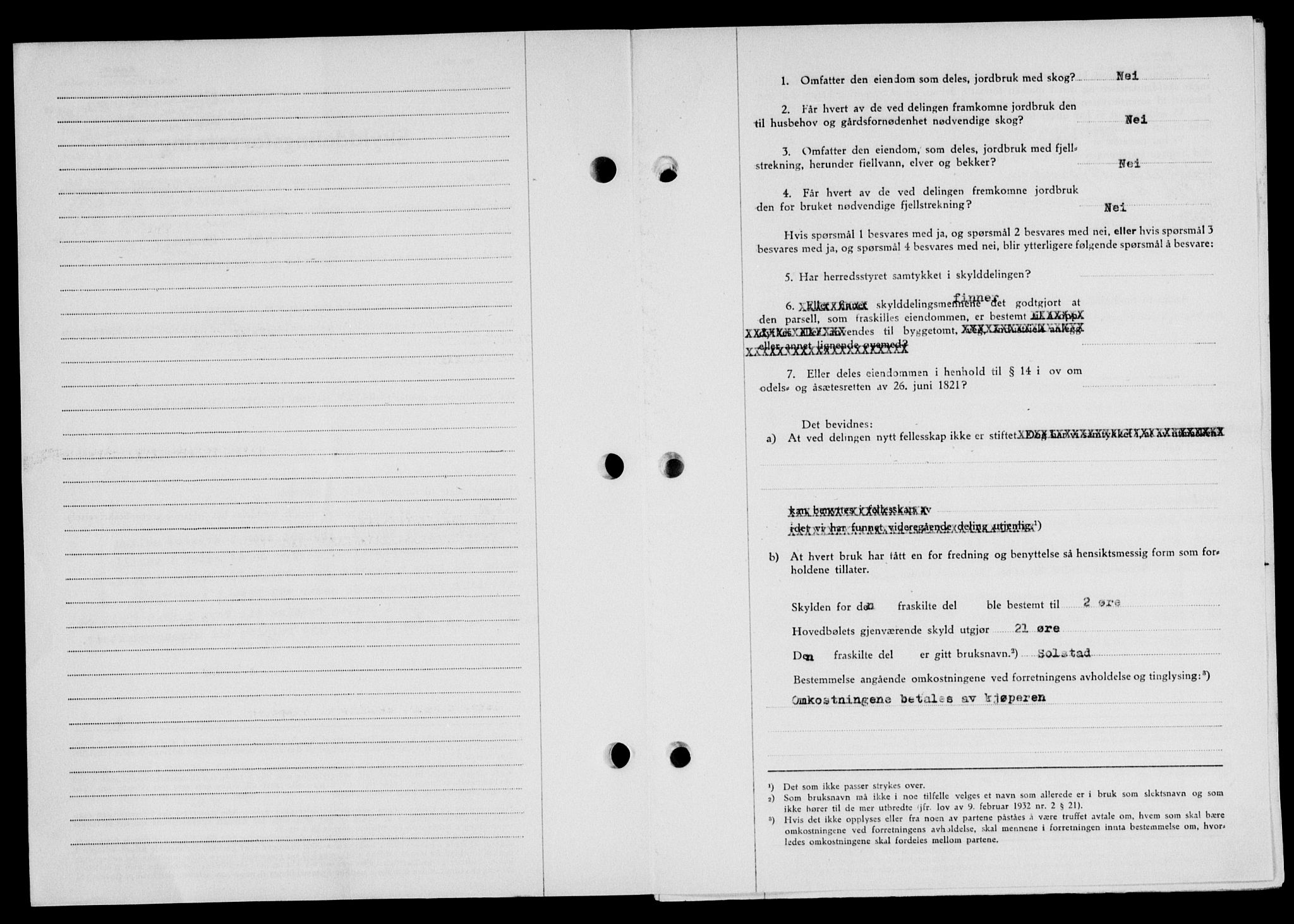 Lofoten sorenskriveri, SAT/A-0017/1/2/2C/L0021a: Mortgage book no. 21a, 1949-1949, Diary no: : 1520/1949