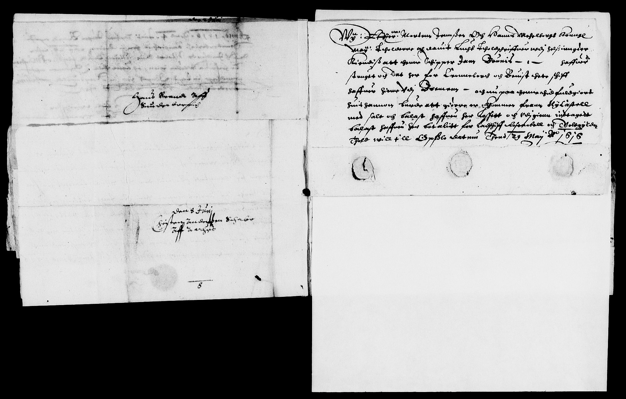 Rentekammeret inntil 1814, Reviderte regnskaper, Lensregnskaper, AV/RA-EA-5023/R/Rb/Rbm/L0001: Eiker len, 1607-1618