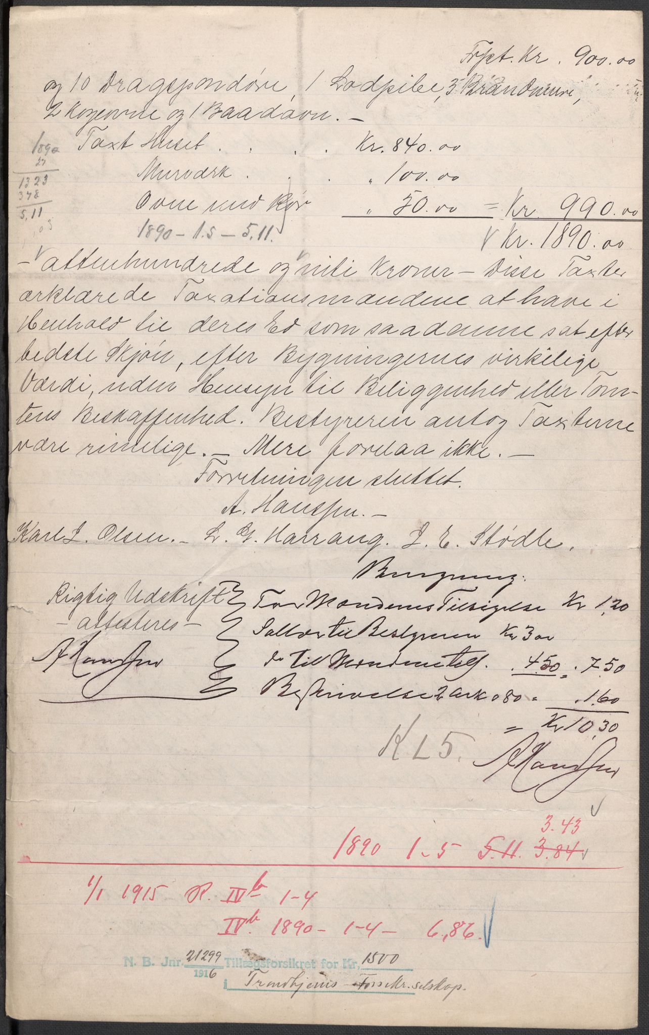 Norges Brannkasse, AV/RA-S-1549/E/Eu/L0019: Branntakster for Vardø by, 1889-1955, p. 37