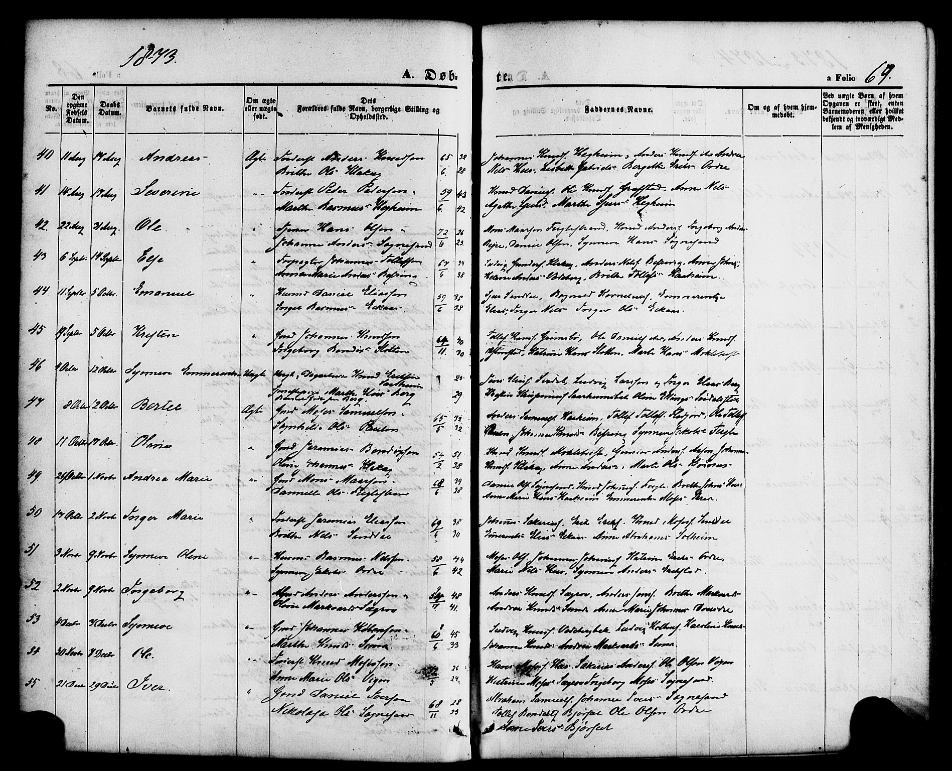 Jølster sokneprestembete, AV/SAB-A-80701/H/Haa/Haaa/L0011: Parish register (official) no. A 11, 1866-1881, p. 69