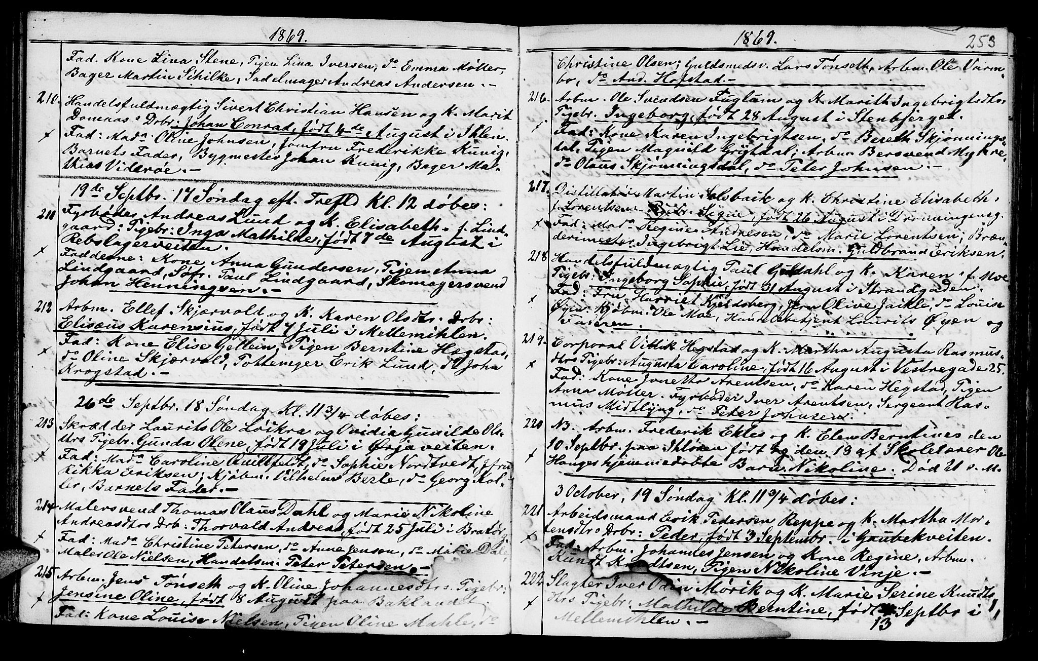 Ministerialprotokoller, klokkerbøker og fødselsregistre - Sør-Trøndelag, AV/SAT-A-1456/602/L0140: Parish register (copy) no. 602C08, 1864-1872, p. 252-253