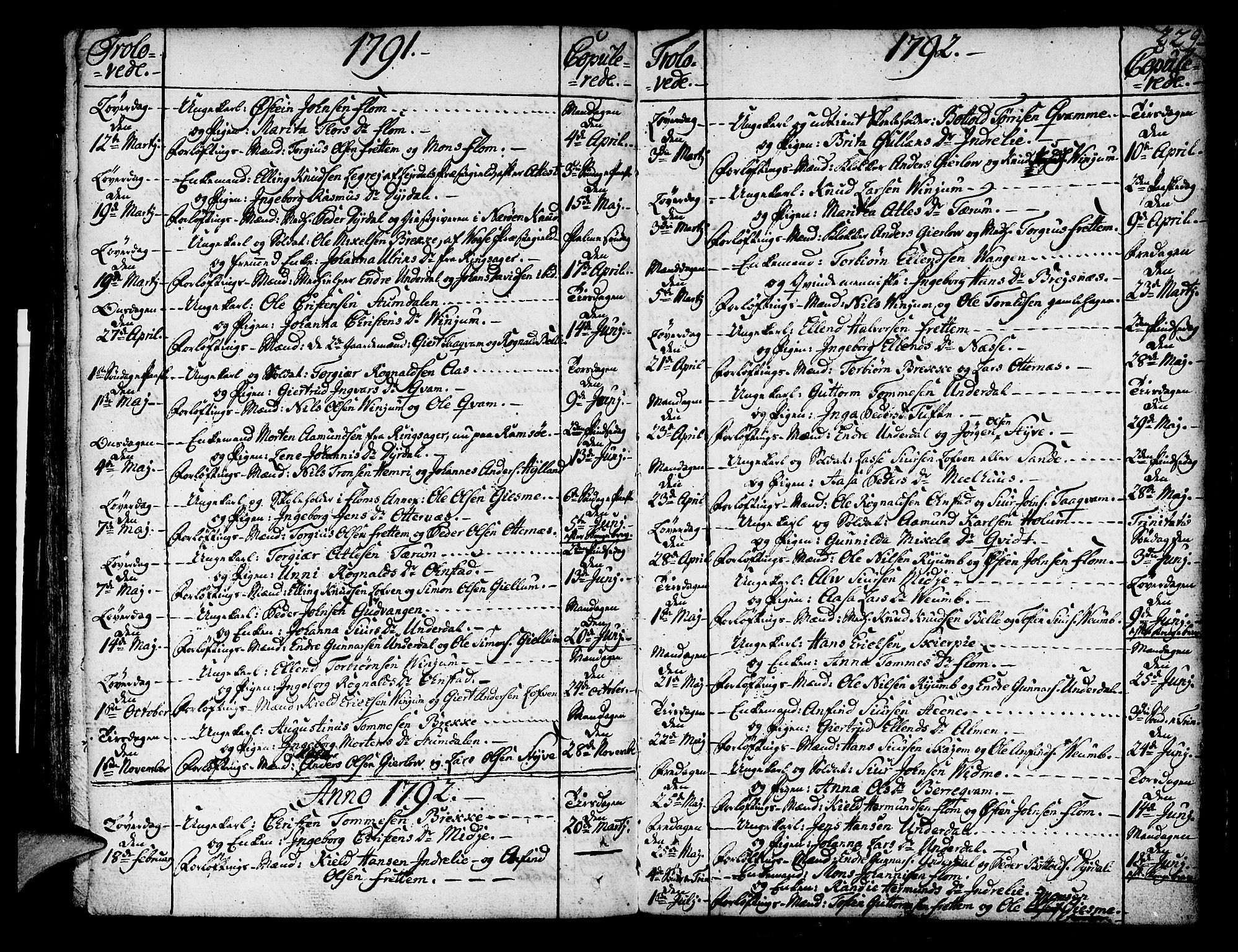 Aurland sokneprestembete, SAB/A-99937/H/Ha/Haa/L0004: Parish register (official) no. A 4, 1756-1801, p. 229