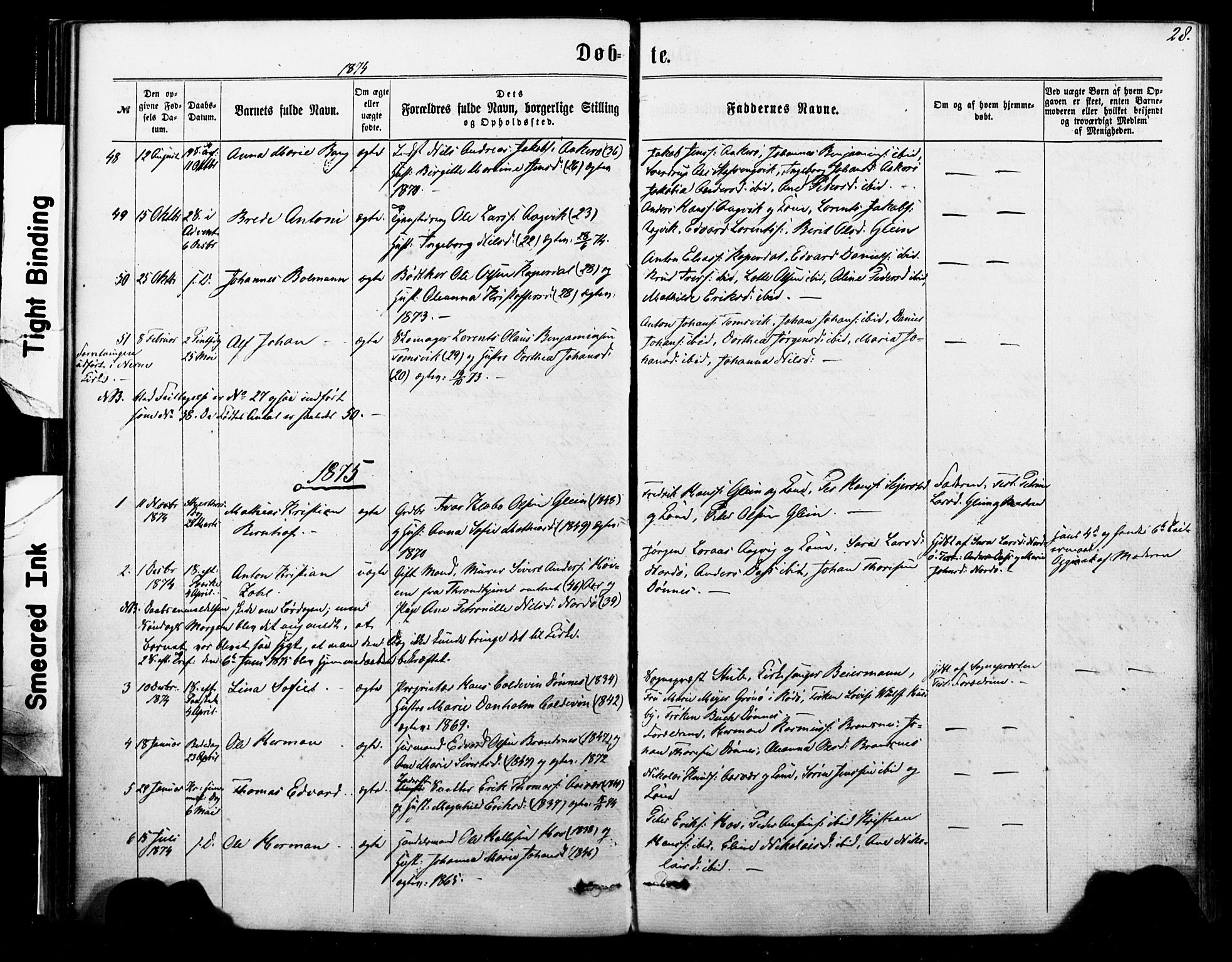 Ministerialprotokoller, klokkerbøker og fødselsregistre - Nordland, SAT/A-1459/835/L0524: Parish register (official) no. 835A02, 1865-1880, p. 28