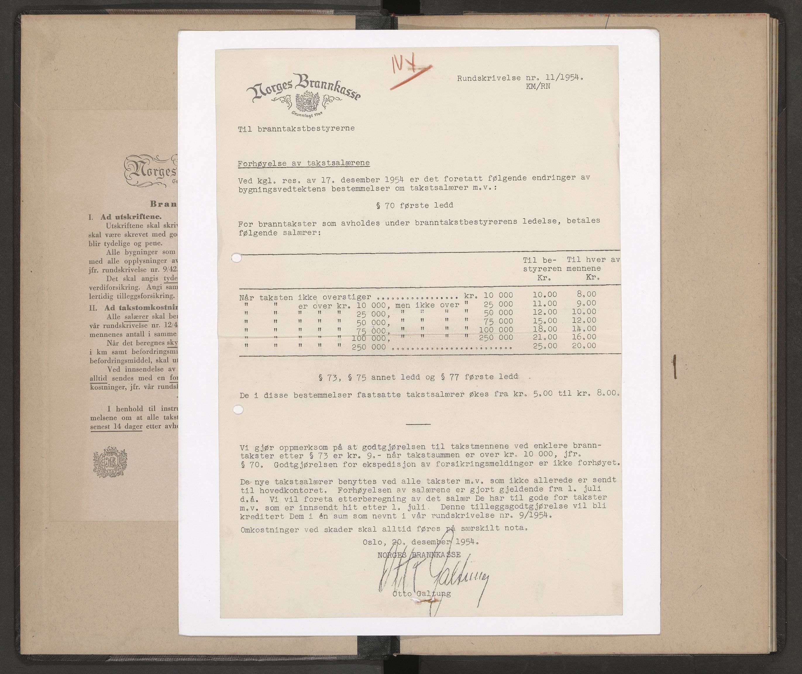 Norges brannkasse, branntakster Nannestad, AV/SAO-A-11391/F/Fa/L0002: Branntakstprotokoll, 1955