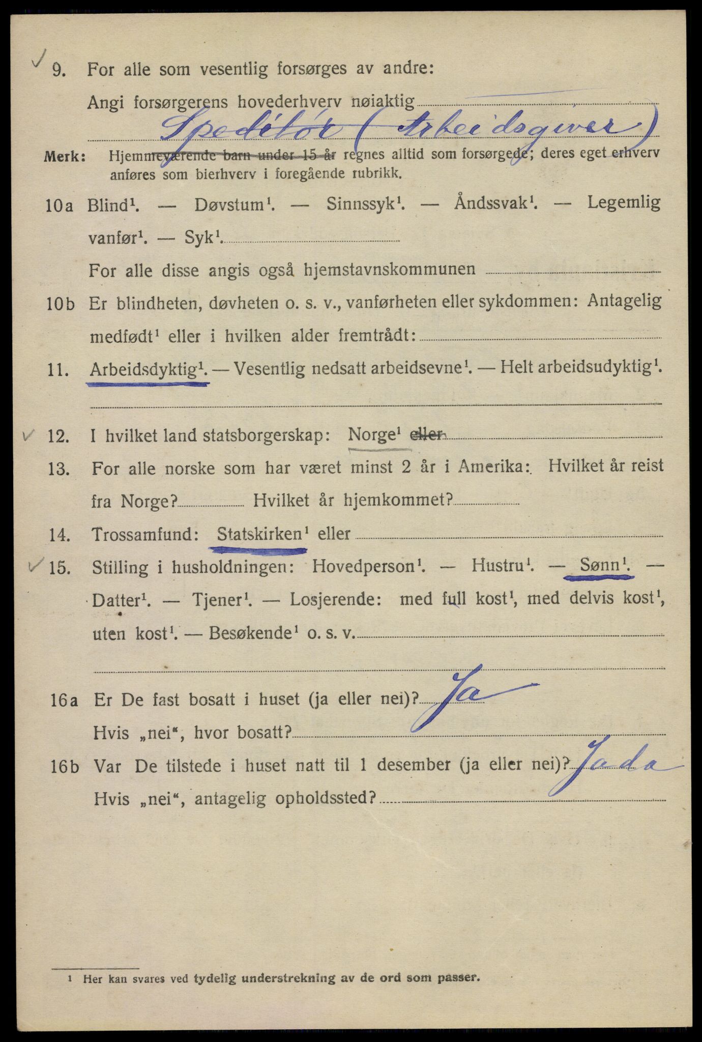 SAO, 1920 census for Kristiania, 1920, p. 294032