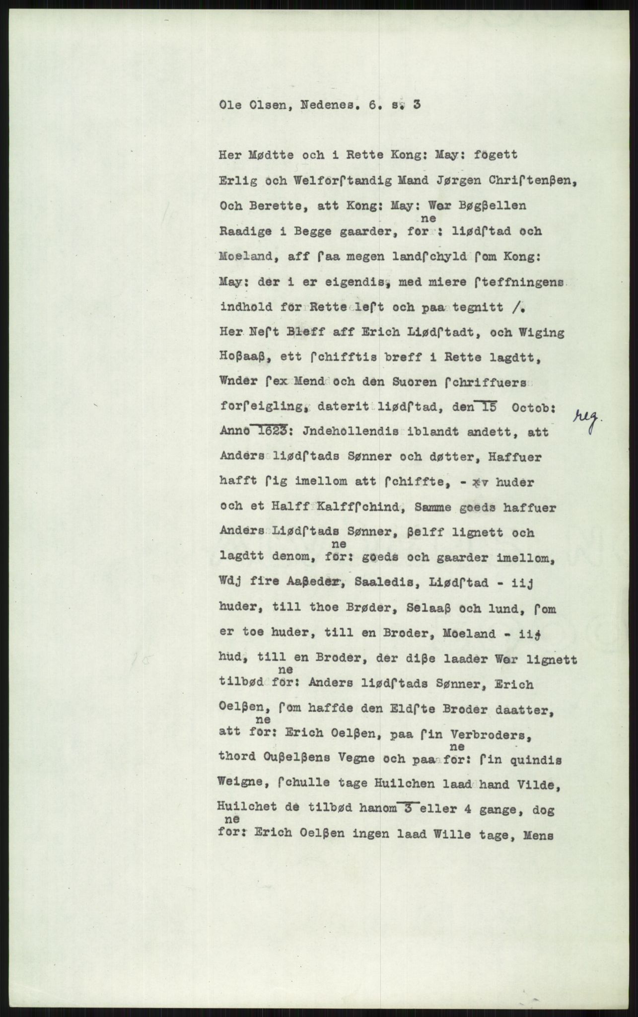 Samlinger til kildeutgivelse, Diplomavskriftsamlingen, AV/RA-EA-4053/H/Ha, p. 2962