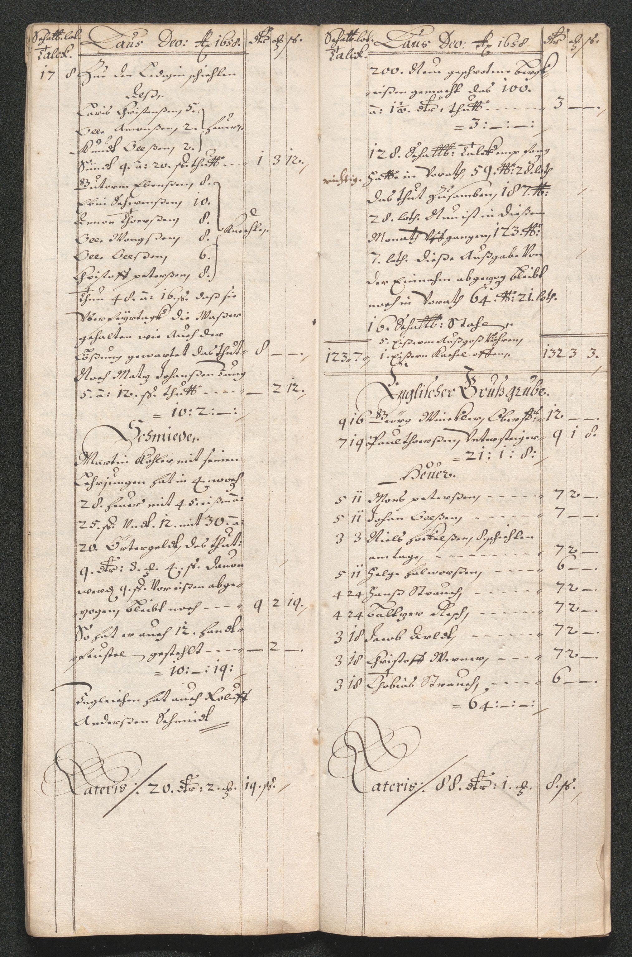 Kongsberg Sølvverk 1623-1816, SAKO/EA-3135/001/D/Dc/Dcd/L0033: Utgiftsregnskap for gruver m.m. , 1658, p. 611