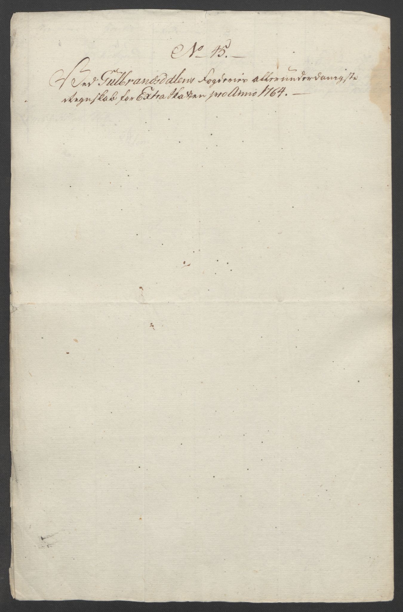 Rentekammeret inntil 1814, Reviderte regnskaper, Fogderegnskap, RA/EA-4092/R17/L1266: Ekstraskatten Gudbrandsdal, 1762-1766, p. 415