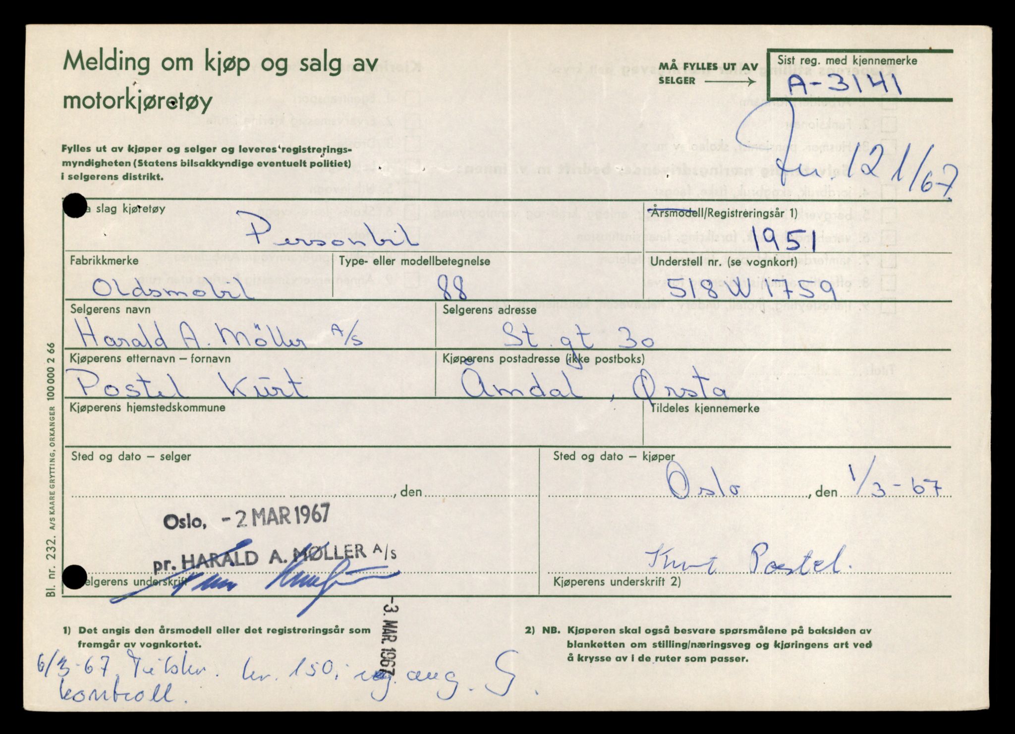 Møre og Romsdal vegkontor - Ålesund trafikkstasjon, AV/SAT-A-4099/F/Fe/L0042: Registreringskort for kjøretøy T 13906 - T 14079, 1927-1998, p. 3253