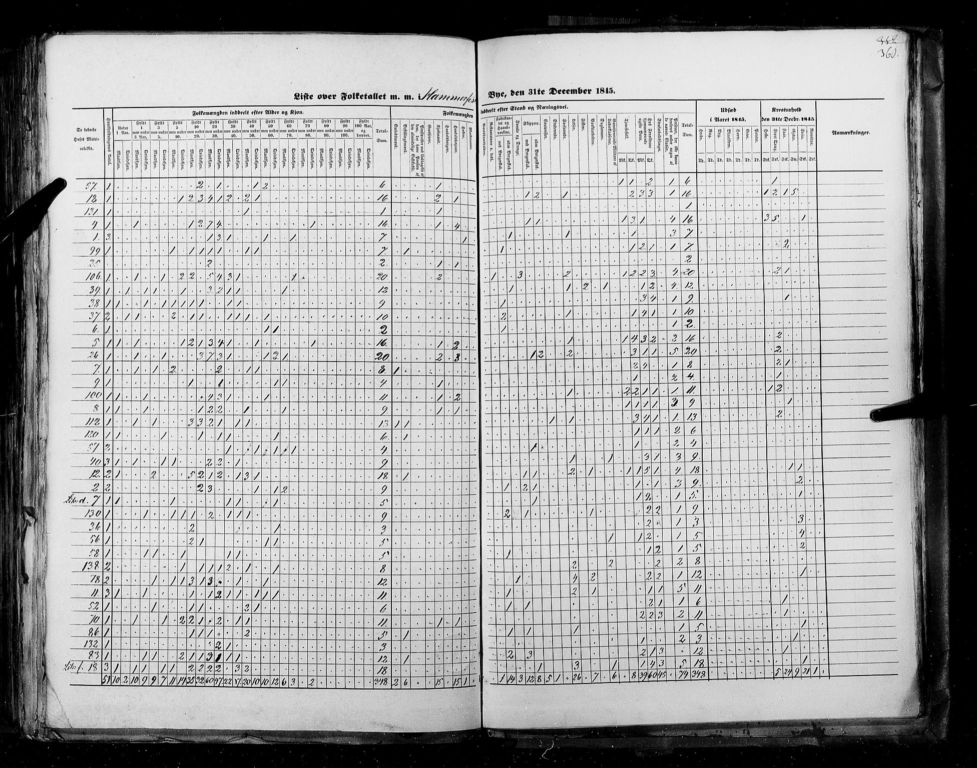 RA, Census 1845, vol. 11: Cities, 1845, p. 360