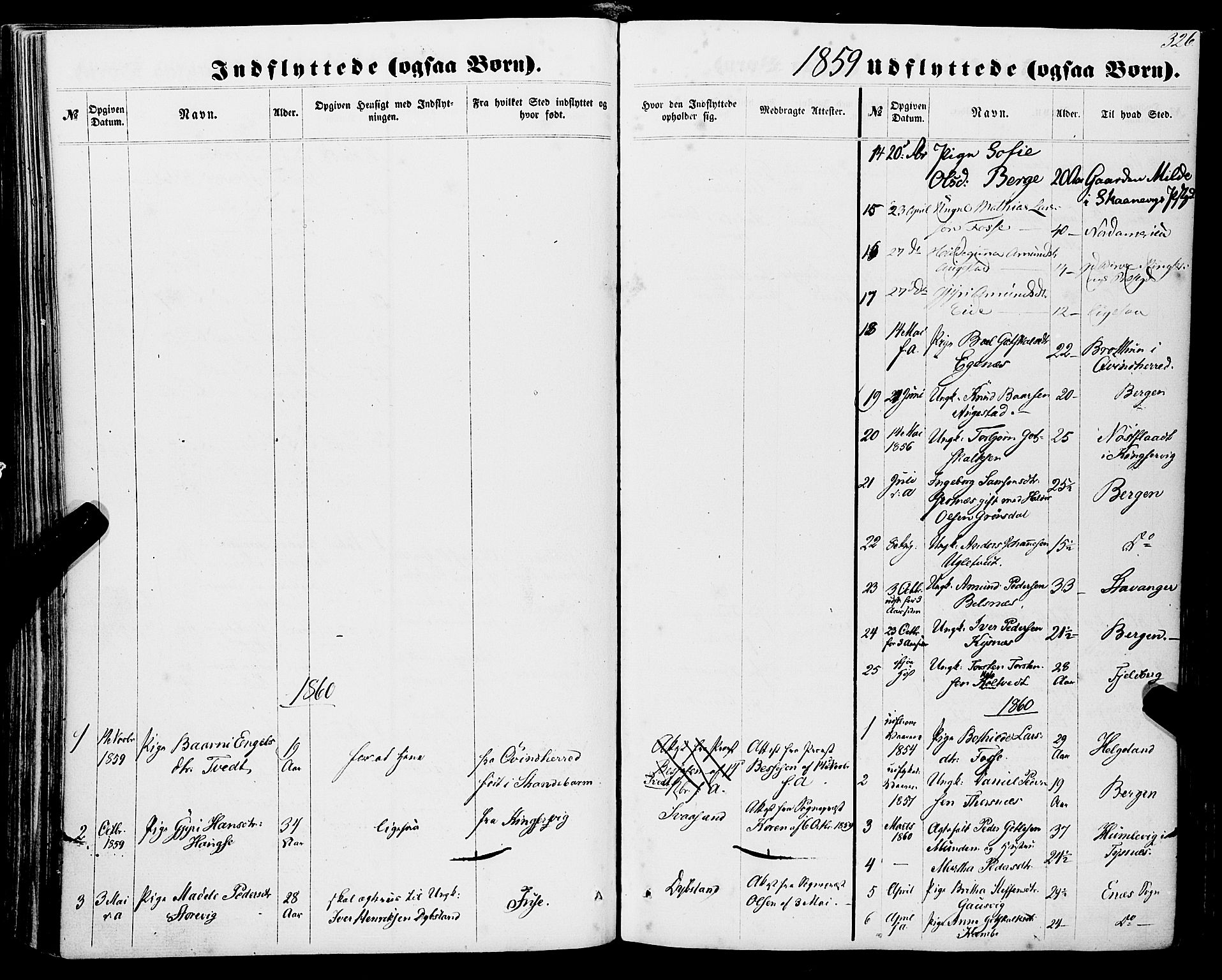 Strandebarm sokneprestembete, AV/SAB-A-78401/H/Haa: Parish register (official) no. A 8, 1858-1872, p. 326