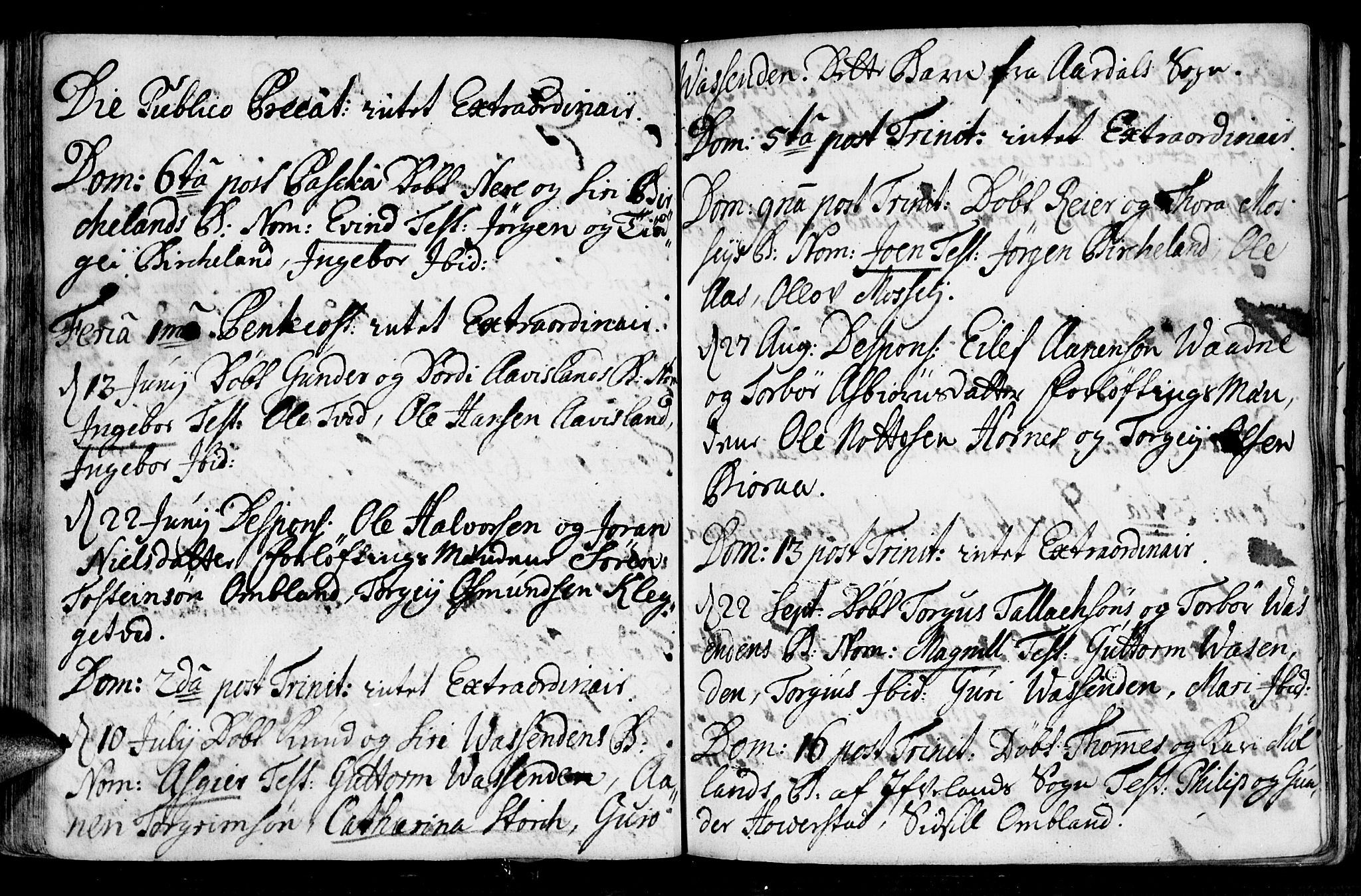 Evje sokneprestkontor, AV/SAK-1111-0008/F/Fa/Faa/L0001: Parish register (official) no. A 1, 1705-1760, p. 56