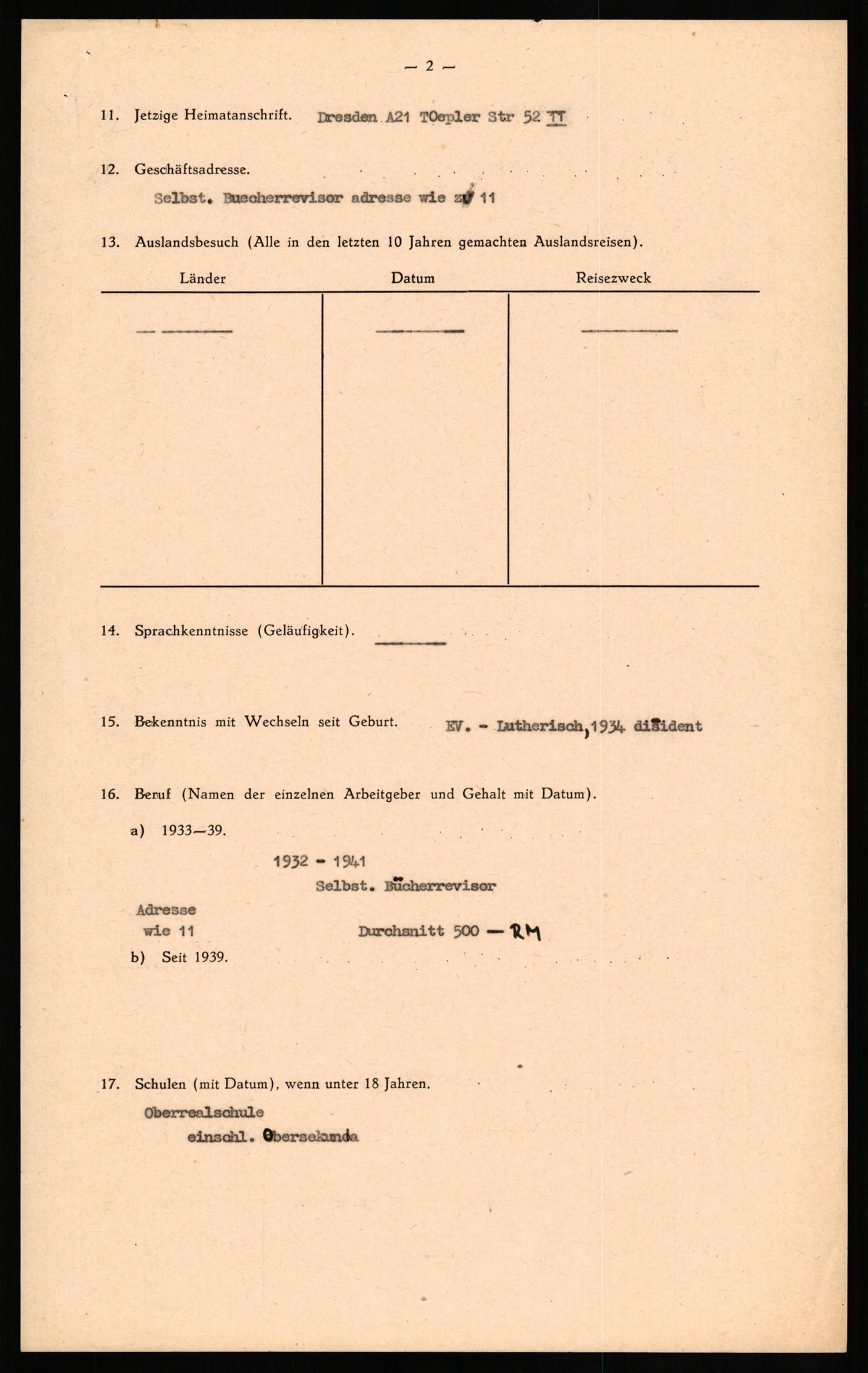 Forsvaret, Forsvarets overkommando II, AV/RA-RAFA-3915/D/Db/L0018: CI Questionaires. Tyske okkupasjonsstyrker i Norge. Tyskere., 1945-1946, p. 526