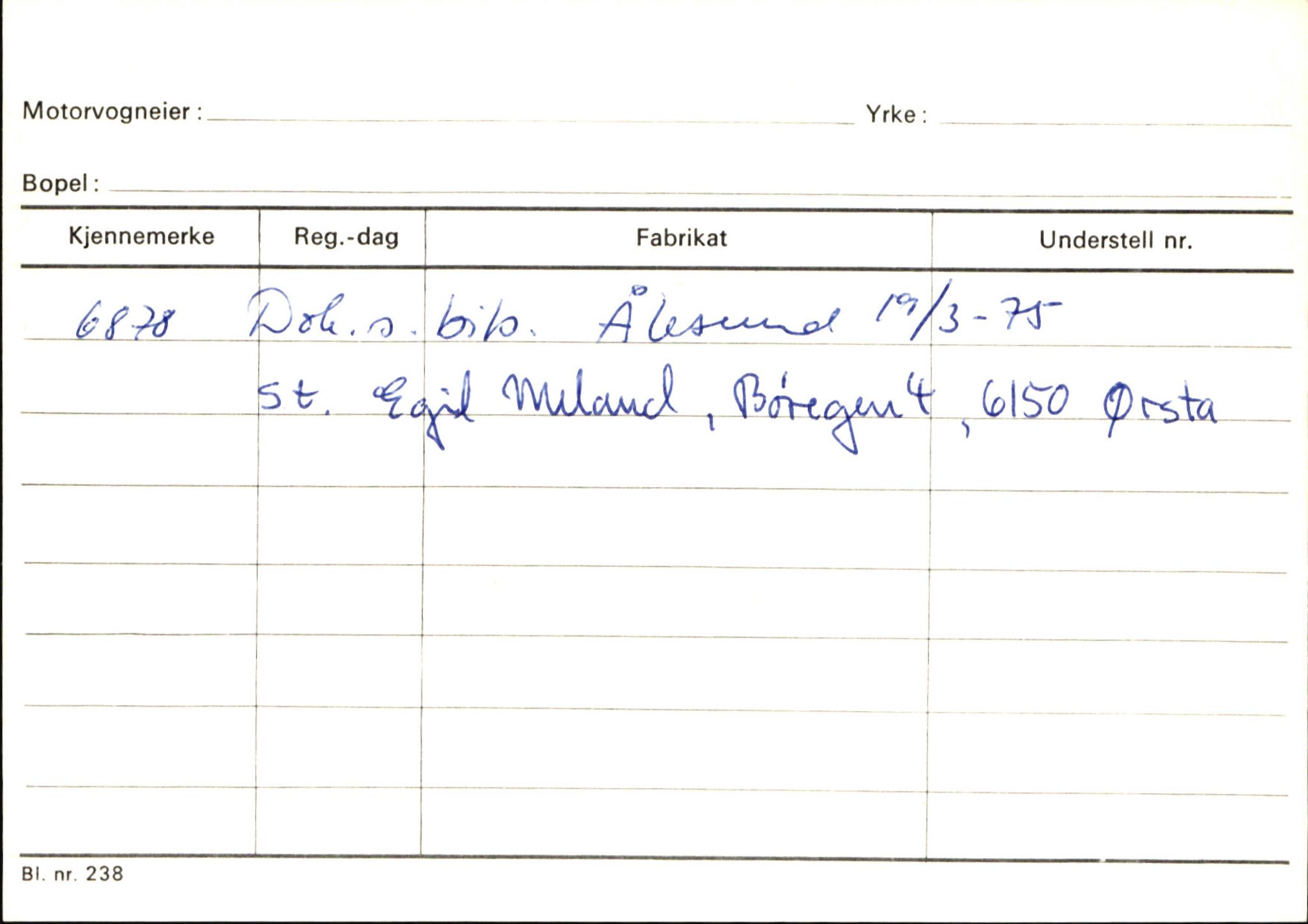 Statens vegvesen, Sogn og Fjordane vegkontor, AV/SAB-A-5301/4/F/L0145: Registerkort Vågsøy S-Å. Årdal I-P, 1945-1975, p. 809