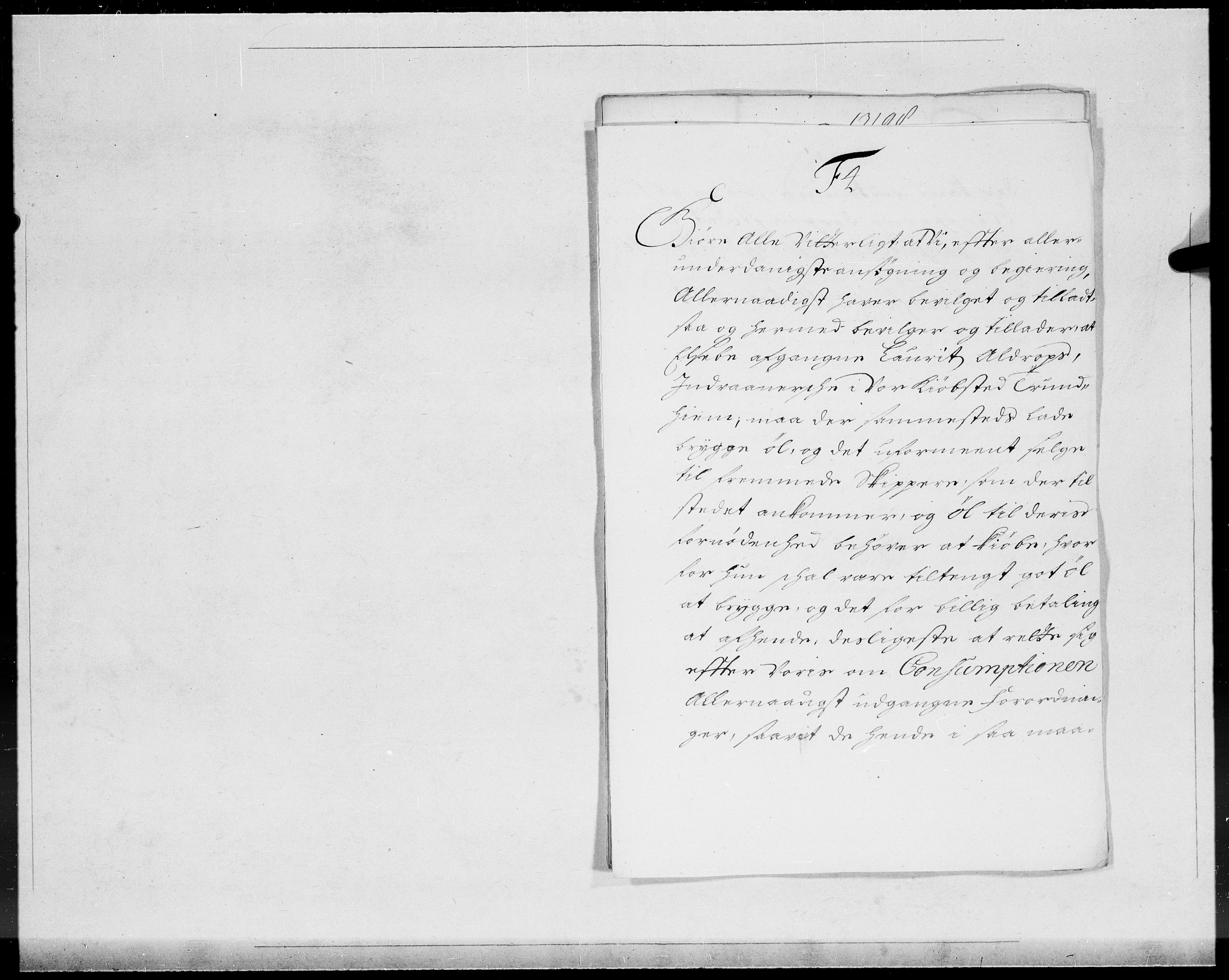 Danske Kanselli 1572-1799, AV/RA-EA-3023/F/Fc/Fcc/Fcca/L0066: Norske innlegg 1572-1799, 1708, p. 46