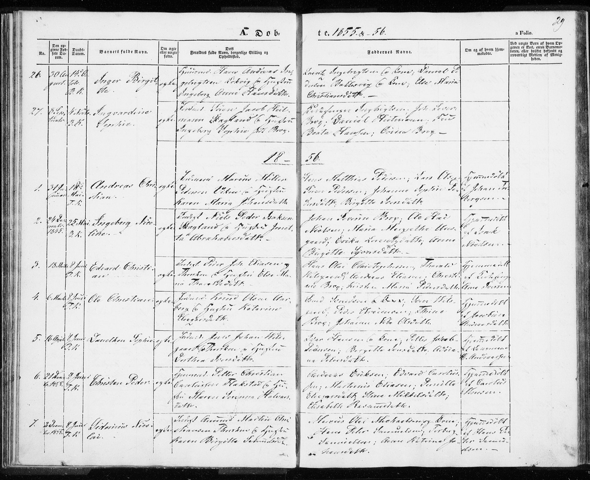 Berg sokneprestkontor, SATØ/S-1318/G/Ga/Gaa/L0001kirke: Parish register (official) no. 1, 1846-1859, p. 29
