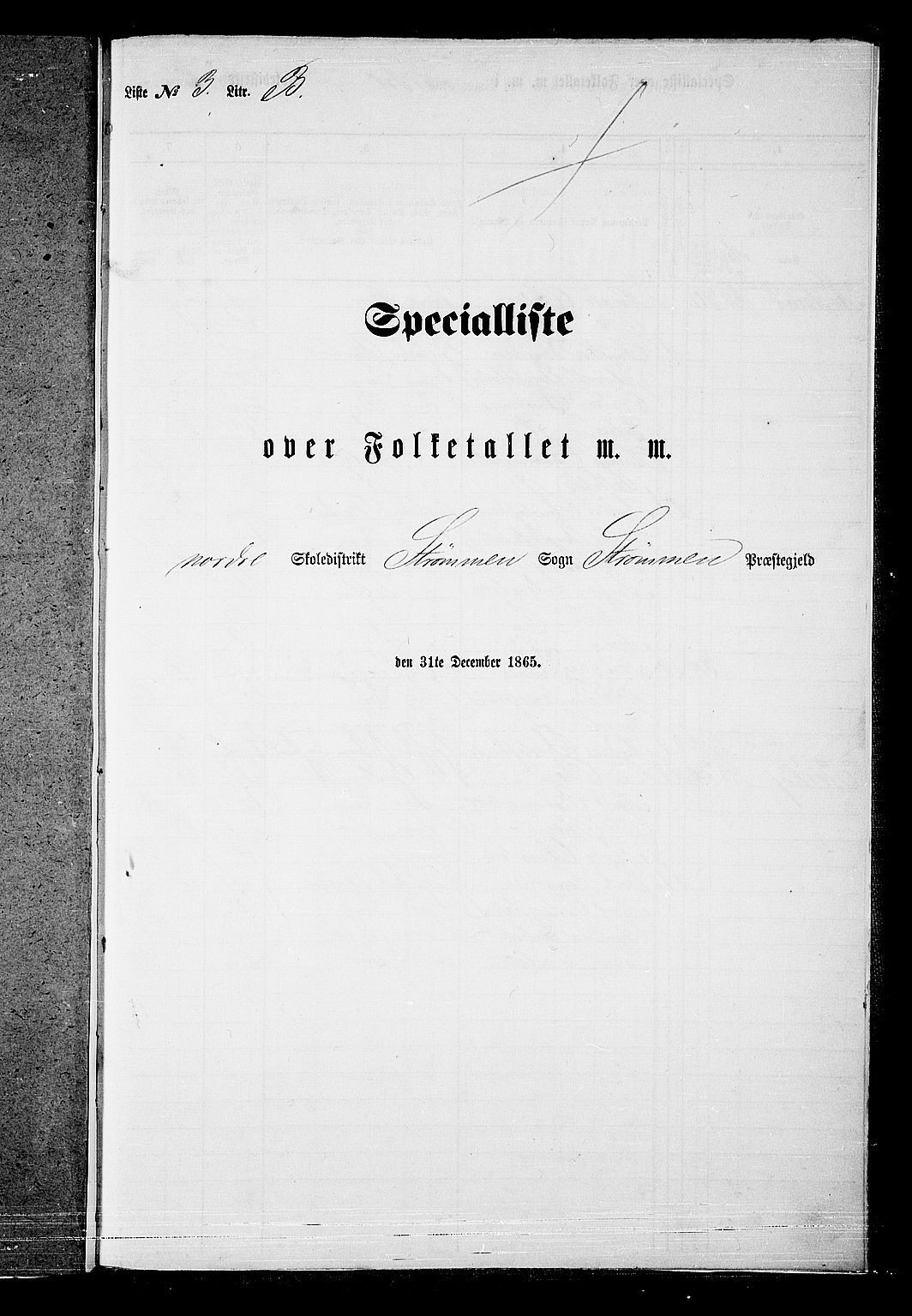 RA, 1865 census for Strømm, 1865, p. 49