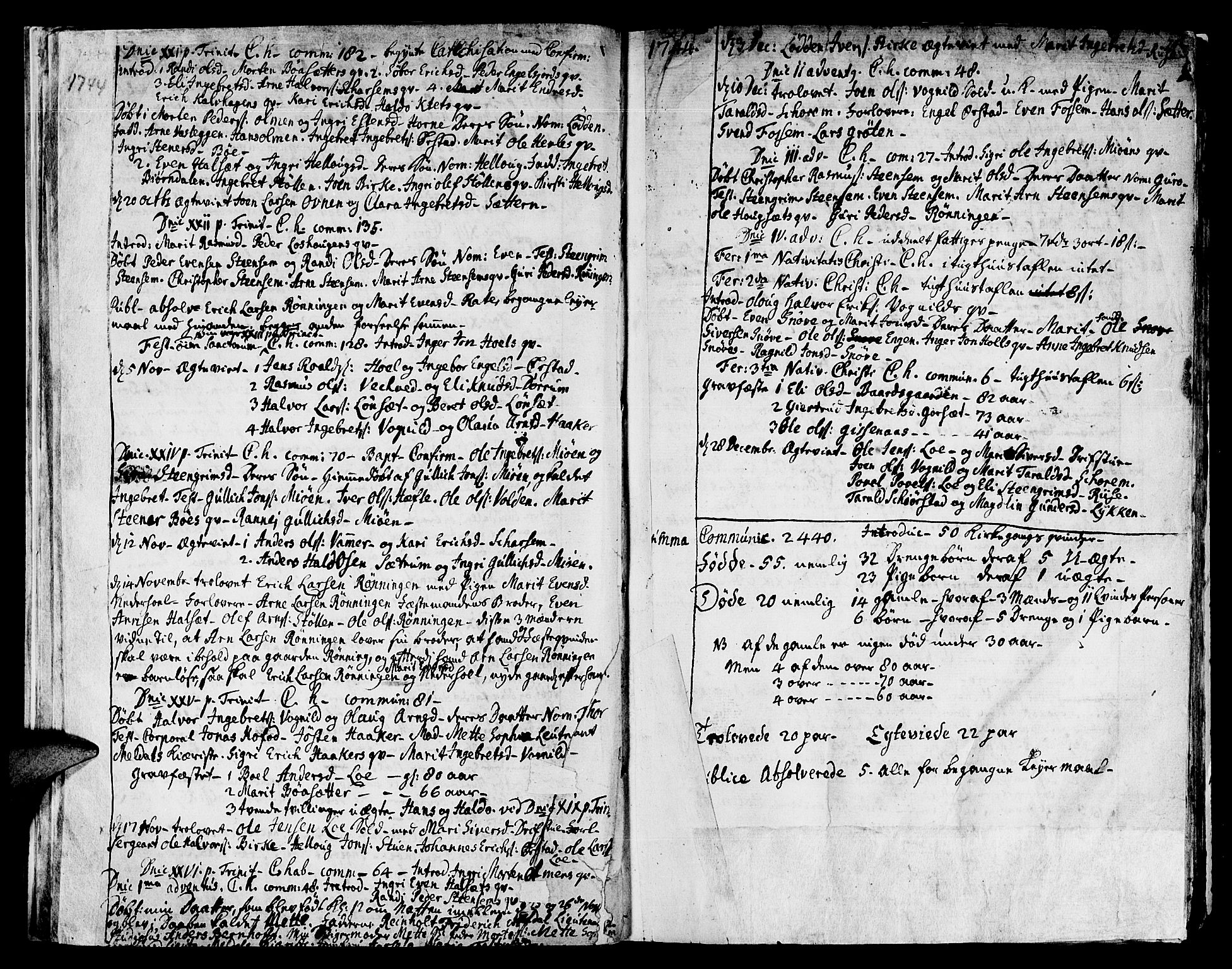 Ministerialprotokoller, klokkerbøker og fødselsregistre - Sør-Trøndelag, SAT/A-1456/678/L0891: Parish register (official) no. 678A01, 1739-1780, p. 24