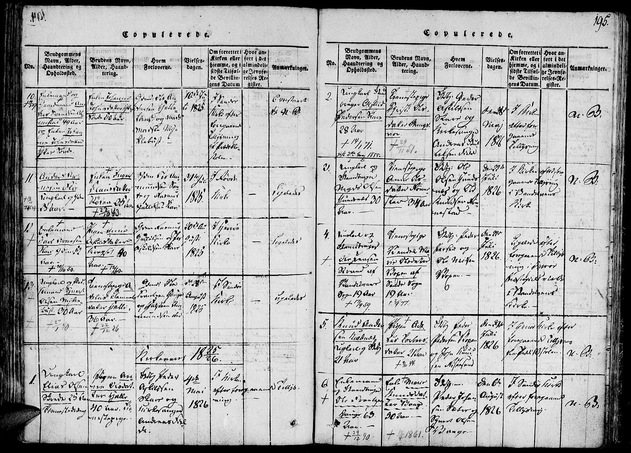 Ministerialprotokoller, klokkerbøker og fødselsregistre - Møre og Romsdal, AV/SAT-A-1454/503/L0033: Parish register (official) no. 503A01, 1816-1841, p. 195