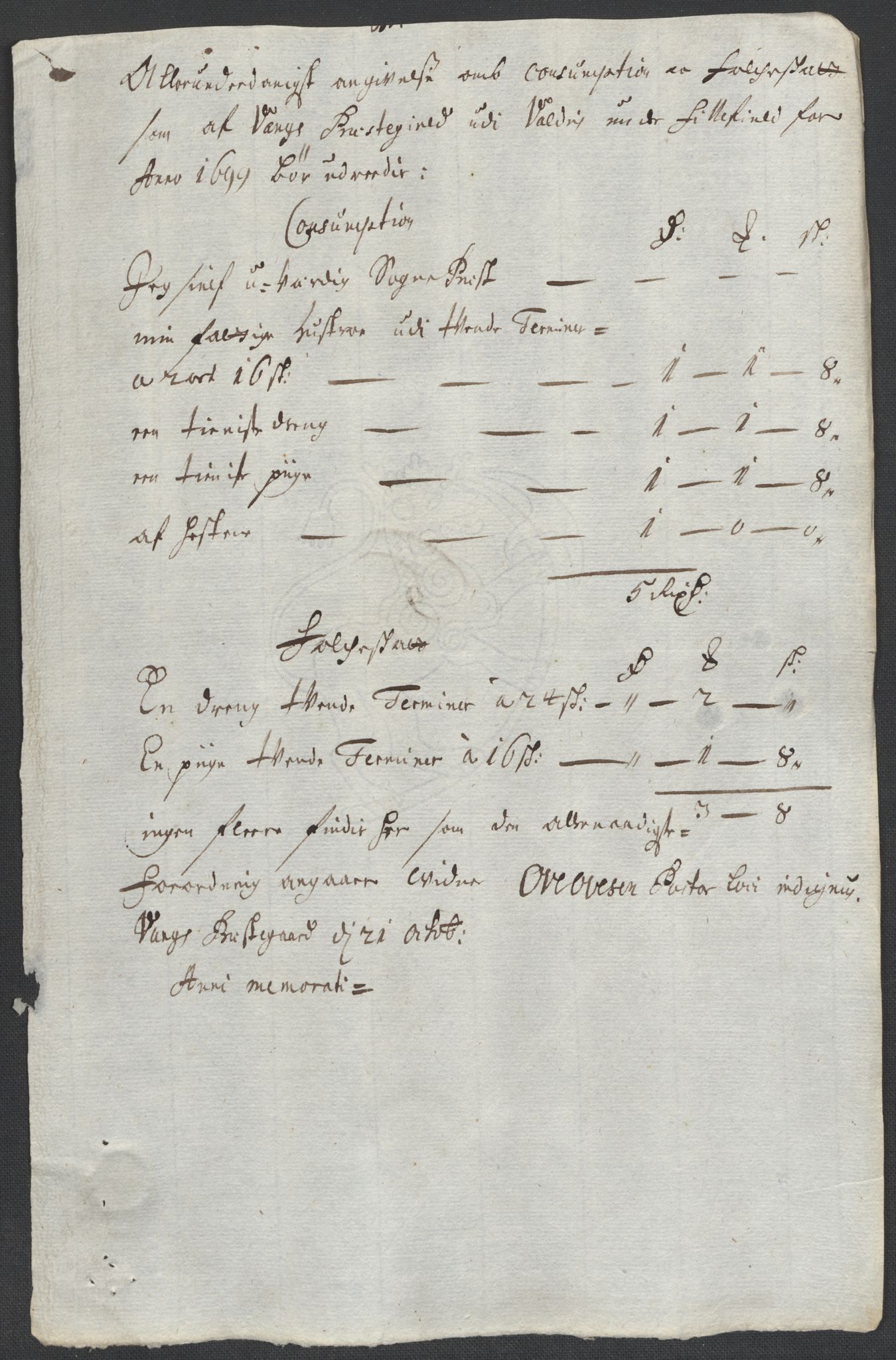 Rentekammeret inntil 1814, Reviderte regnskaper, Fogderegnskap, AV/RA-EA-4092/R18/L1297: Fogderegnskap Hadeland, Toten og Valdres, 1699, p. 348