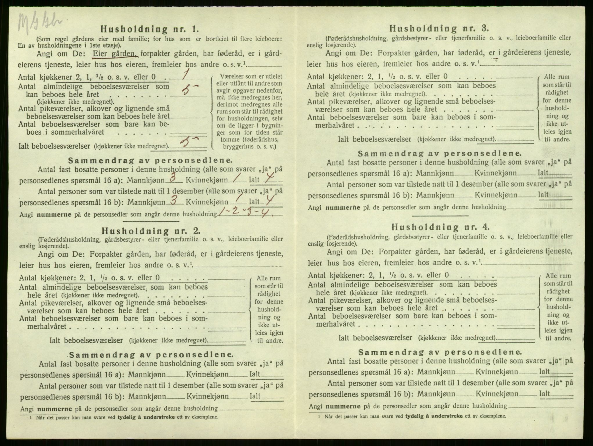 SAKO, 1920 census for Sandeherred, 1920, p. 3570