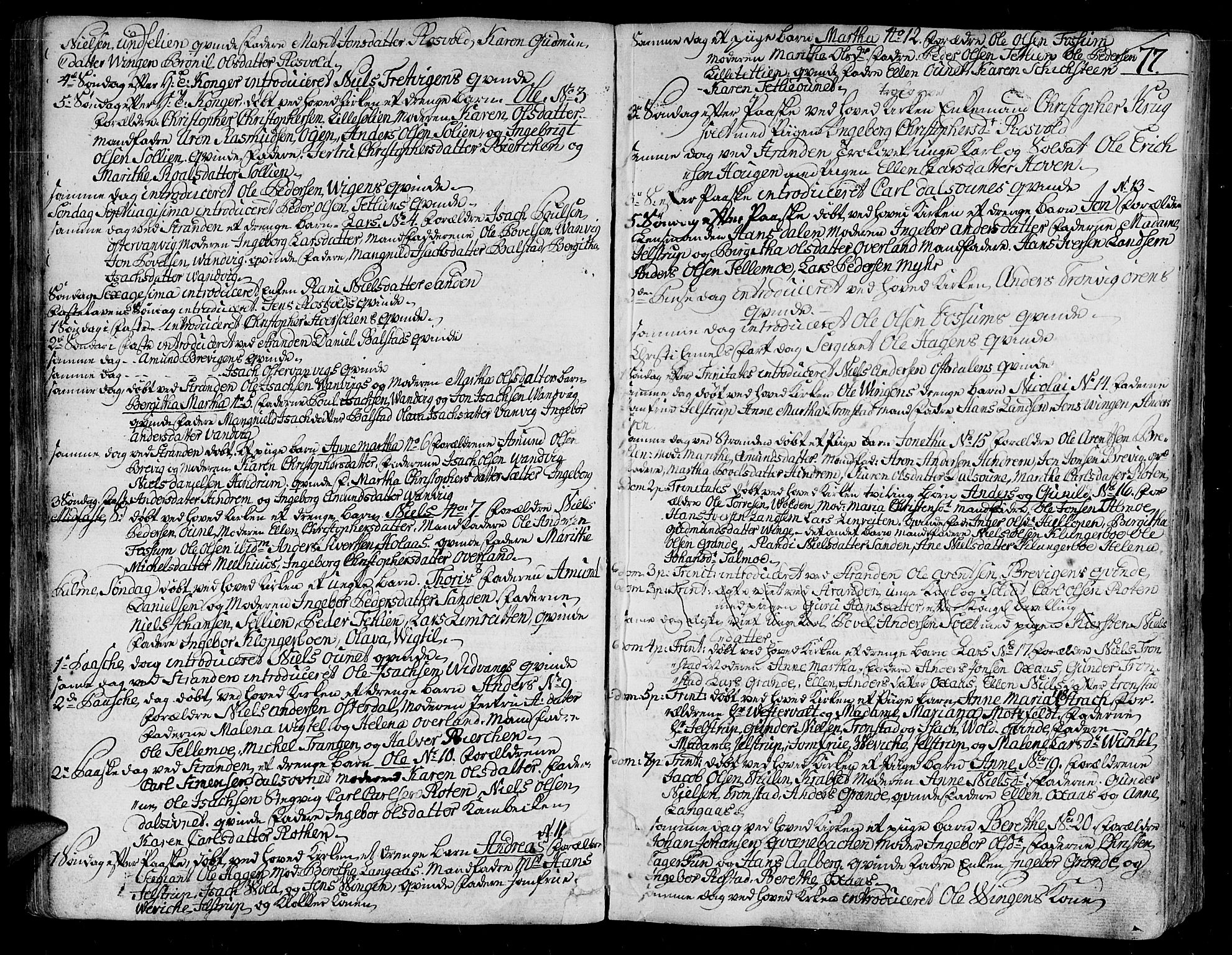 Ministerialprotokoller, klokkerbøker og fødselsregistre - Nord-Trøndelag, SAT/A-1458/701/L0004: Parish register (official) no. 701A04, 1783-1816, p. 77