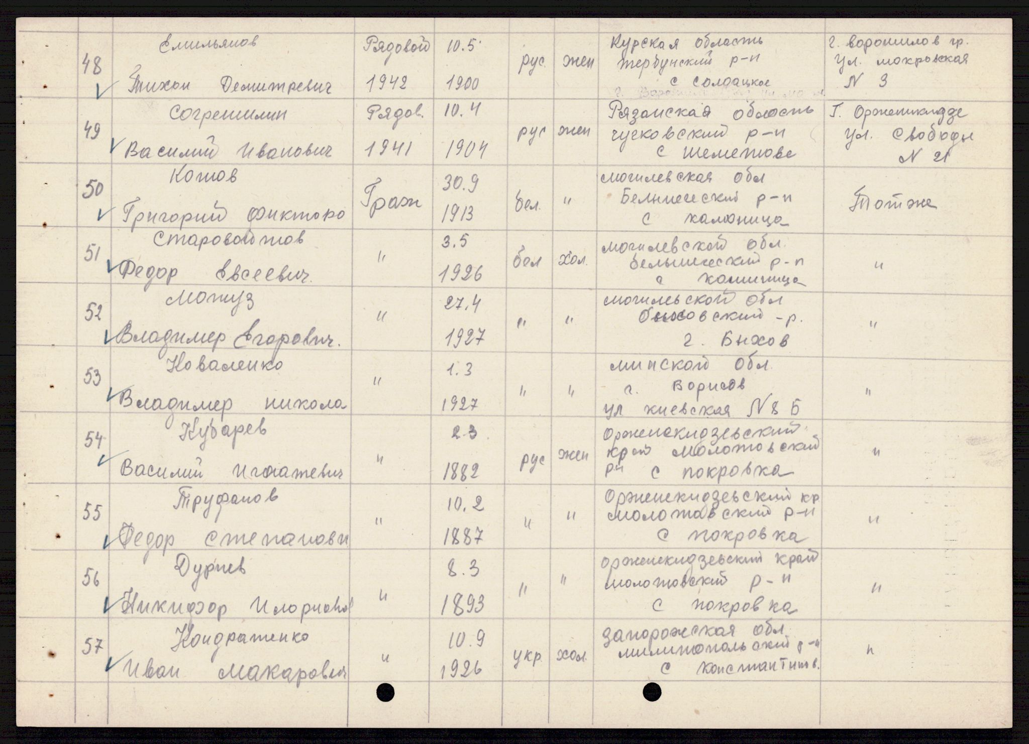 Flyktnings- og fangedirektoratet, Repatrieringskontoret, AV/RA-S-1681/D/Db/L0021: Displaced Persons (DPs) og sivile tyskere, 1945-1948, p. 660