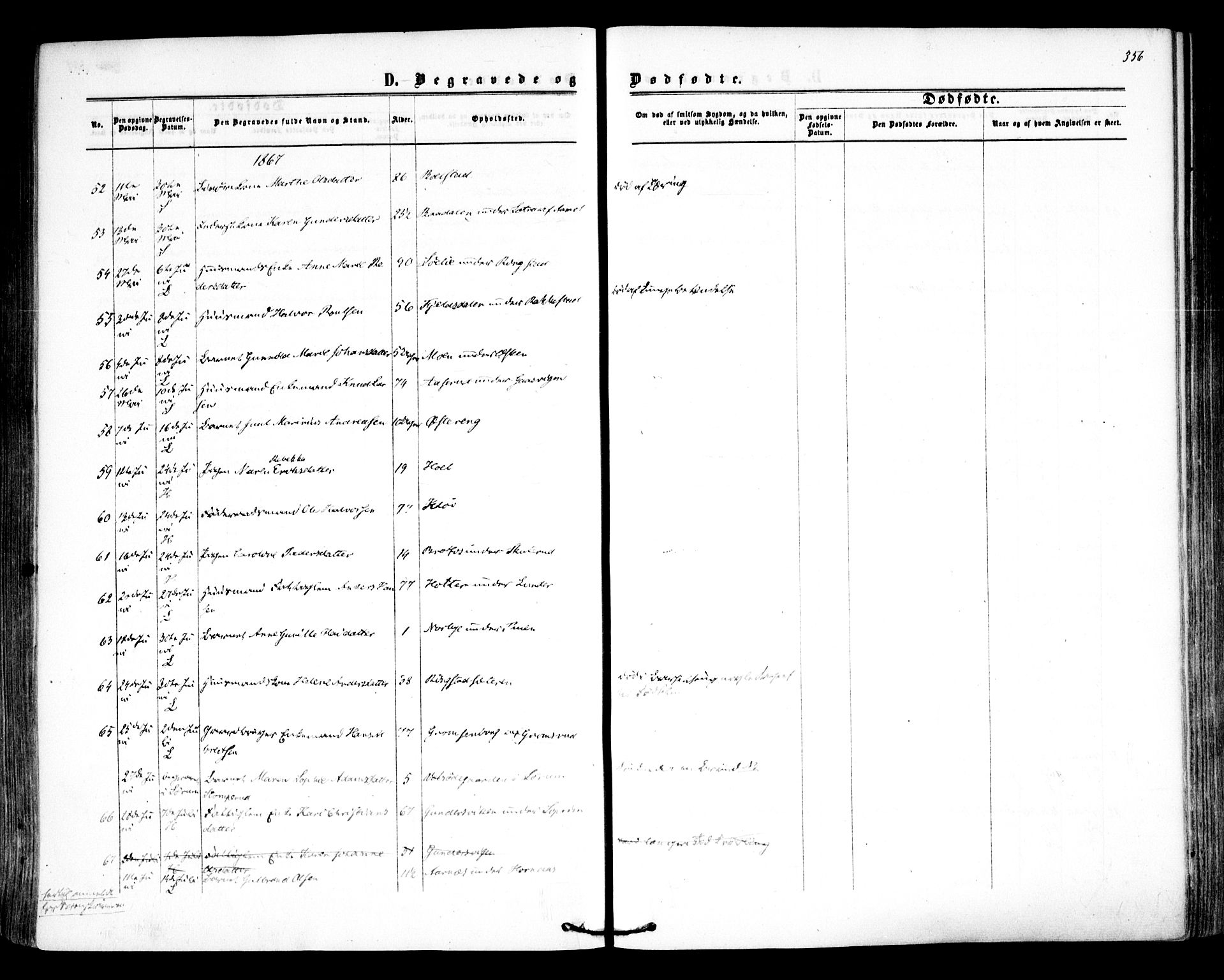 Høland prestekontor Kirkebøker, AV/SAO-A-10346a/F/Fa/L0011: Parish register (official) no. I 11, 1862-1869, p. 356