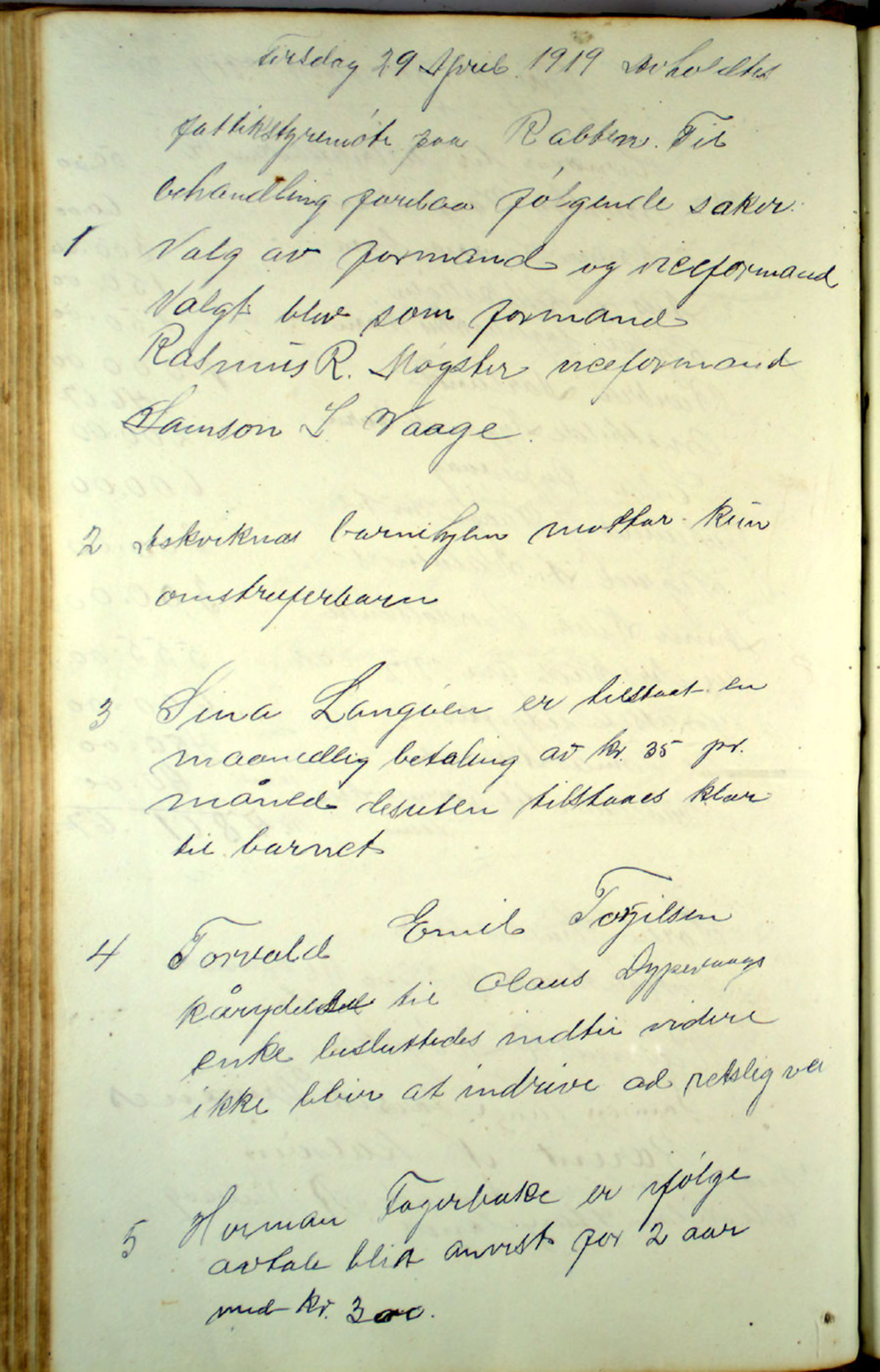 Austevoll kommune. Fattigstyret, IKAH/1244-311/A/Aa/L0001: Møtebok for Møgster fattigkommisjon og fattigstyre, 1846-1920, p. 198b