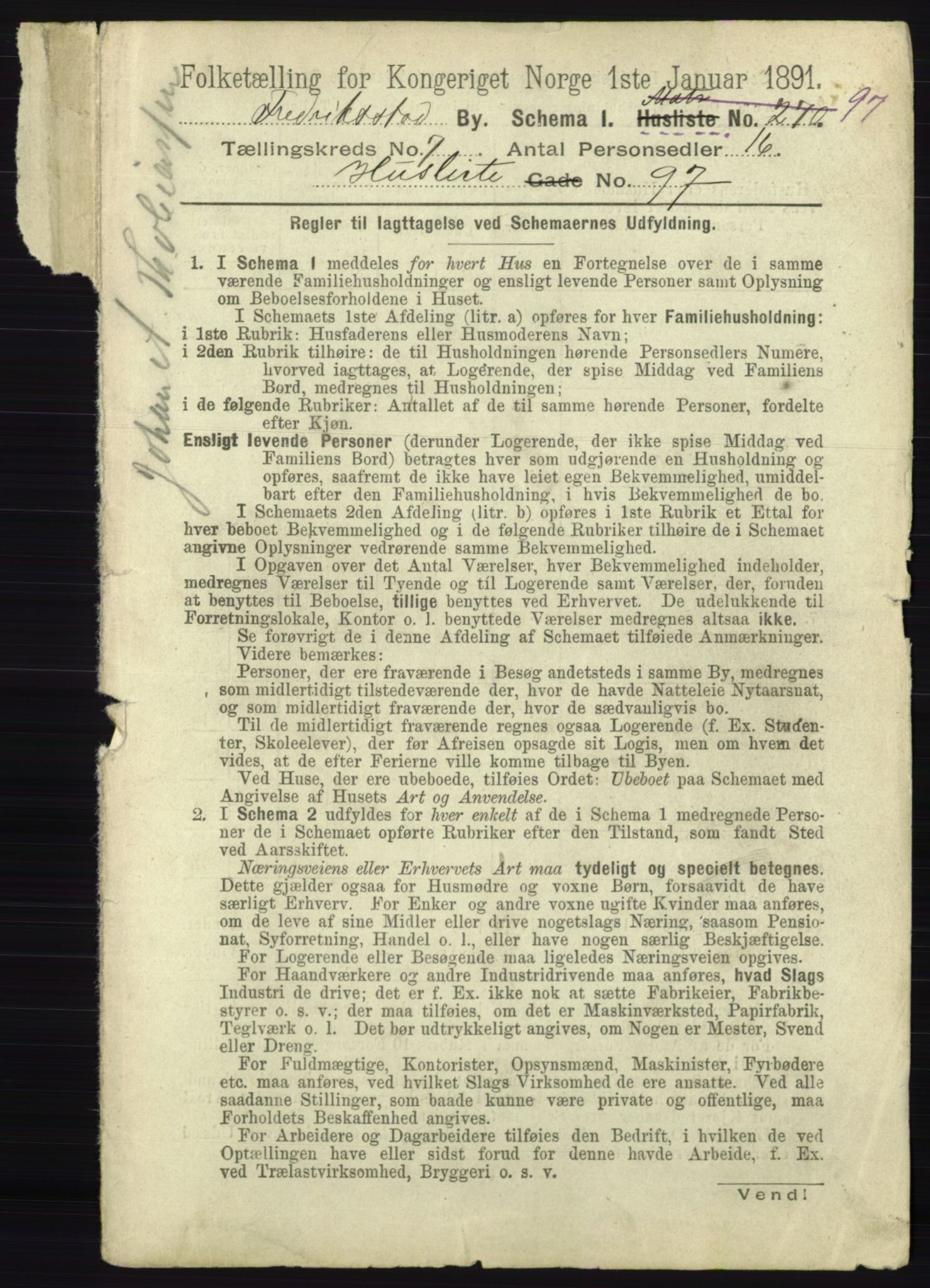 RA, 1891 census for 0103 Fredrikstad, 1891, p. 1514