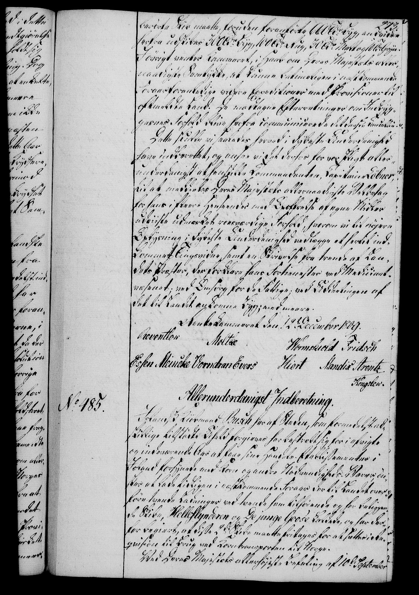 Rentekammeret, Kammerkanselliet, RA/EA-3111/G/Gg/Gga/L0019: Norsk ekspedisjonsprotokoll med register (merket RK 53.19), 1807-1810, p. 273