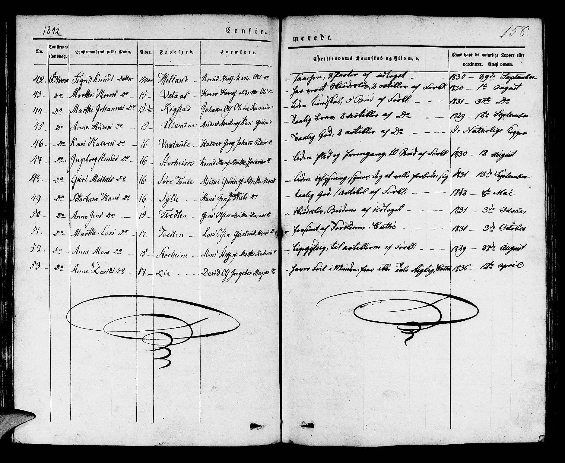 Manger sokneprestembete, SAB/A-76801/H/Haa: Parish register (official) no. A 5, 1839-1848, p. 158