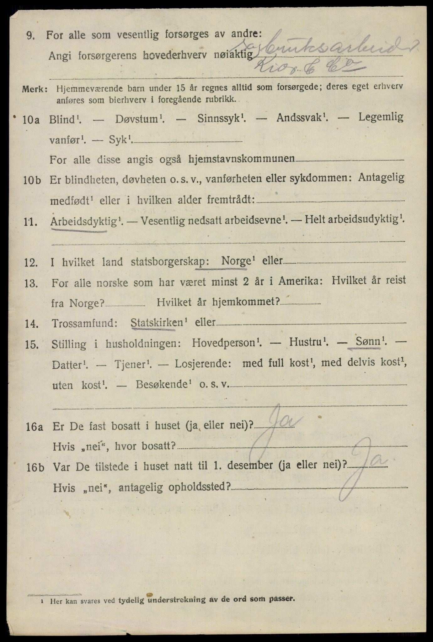 SAO, 1920 census for Glemmen, 1920, p. 7836