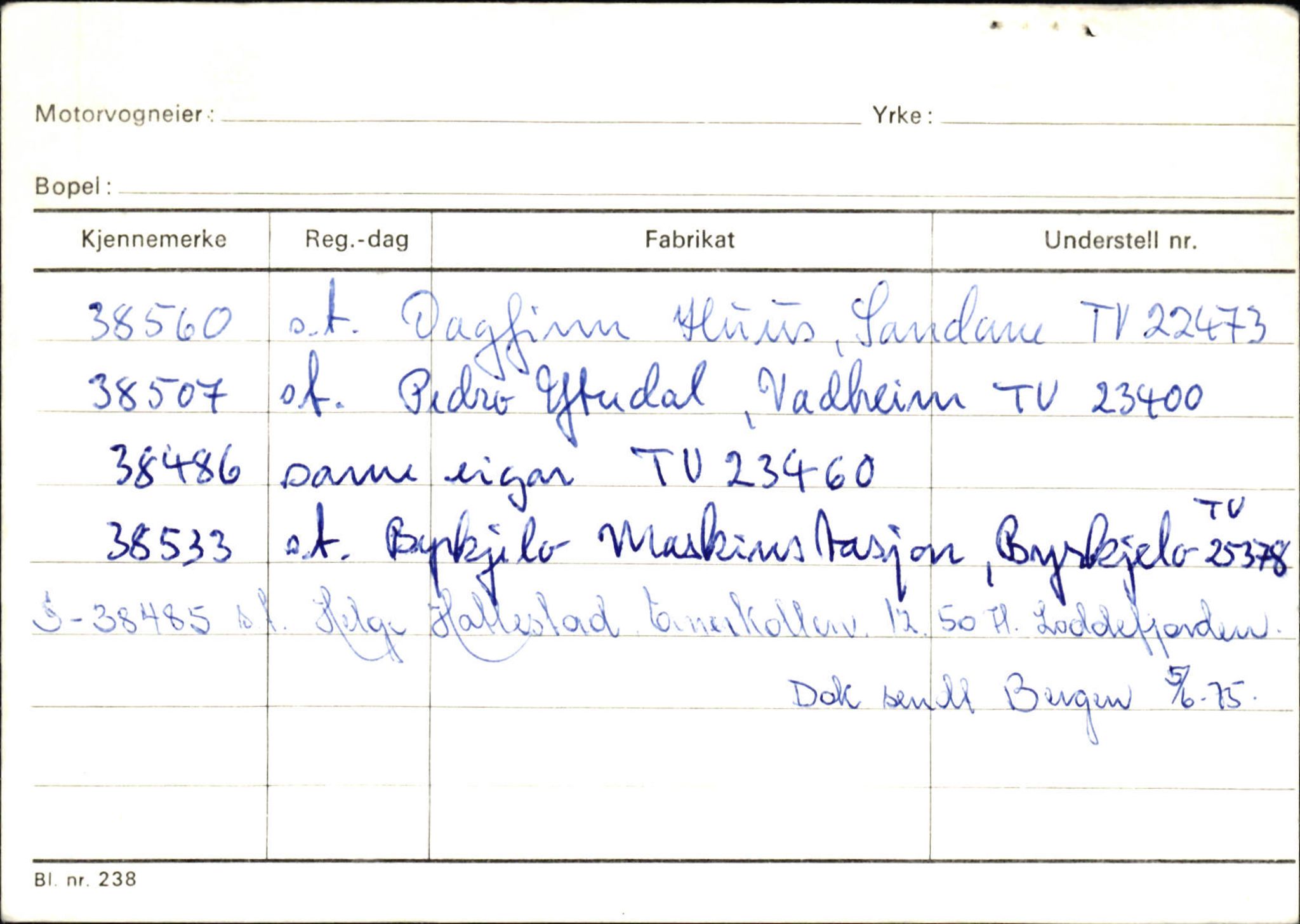 Statens vegvesen, Sogn og Fjordane vegkontor, AV/SAB-A-5301/4/F/L0124: Eigarregister Sogndal A-U, 1945-1975, p. 644