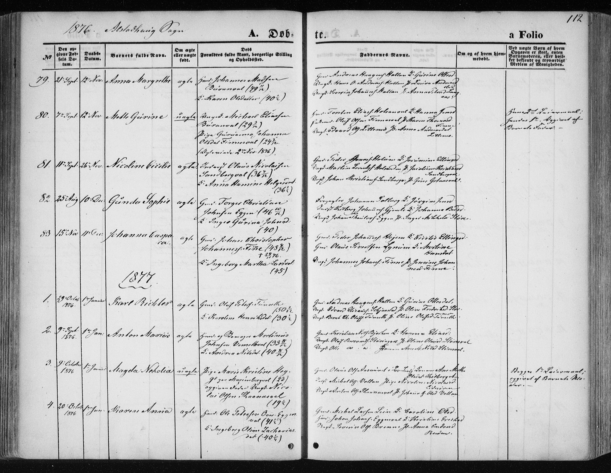 Ministerialprotokoller, klokkerbøker og fødselsregistre - Nord-Trøndelag, SAT/A-1458/717/L0157: Parish register (official) no. 717A08 /1, 1863-1877, p. 112