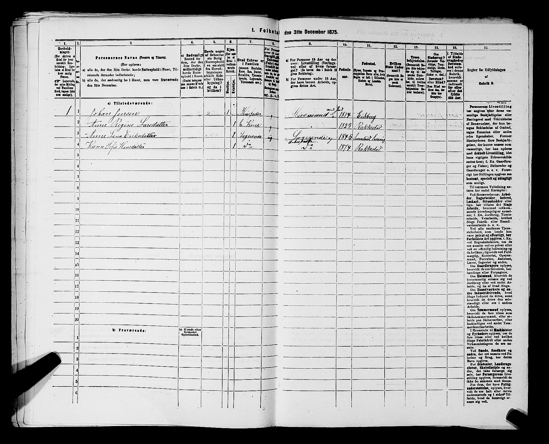 RA, 1875 census for 0128P Rakkestad, 1875, p. 599