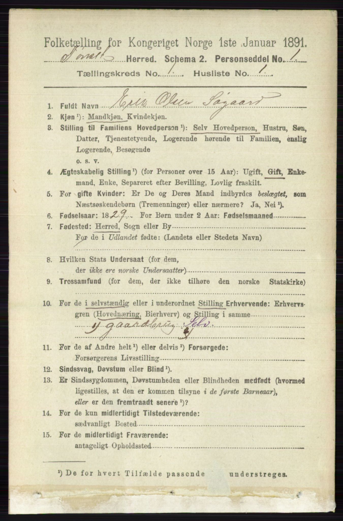 RA, 1891 census for 0437 Tynset, 1891, p. 74