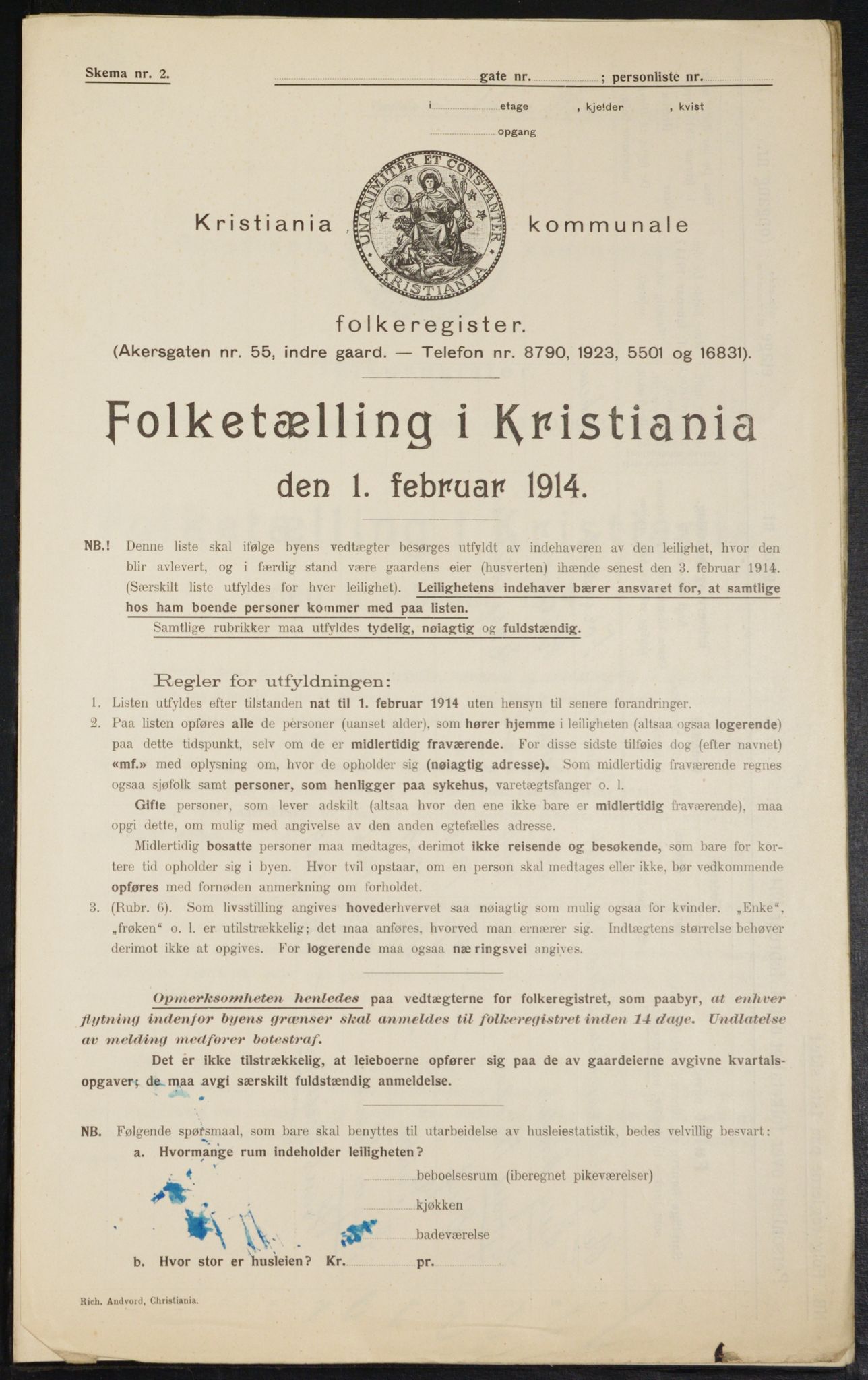 OBA, Municipal Census 1914 for Kristiania, 1914, p. 110424