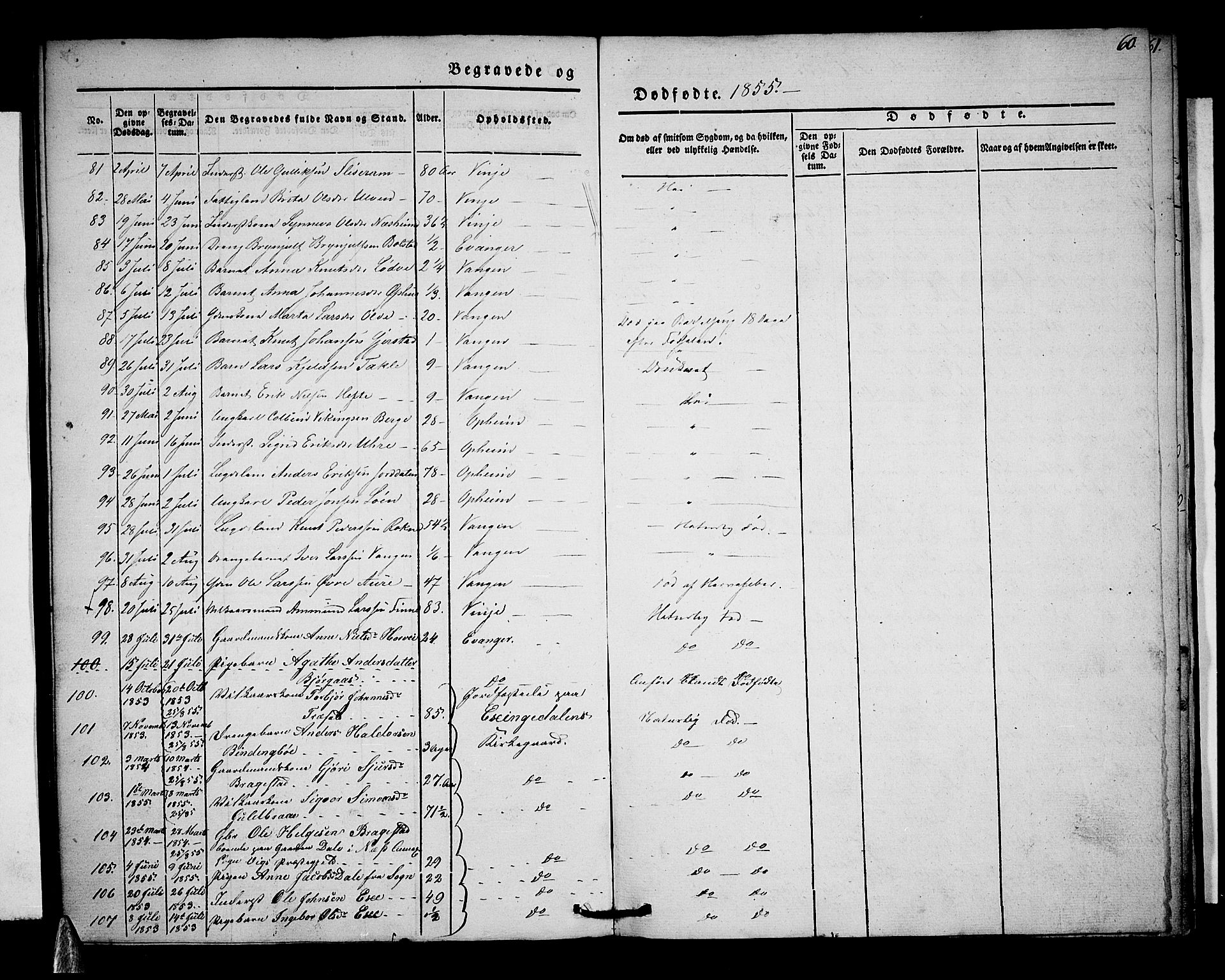 Voss sokneprestembete, AV/SAB-A-79001/H/Haa: Parish register (official) no. A 15, 1845-1855, p. 60