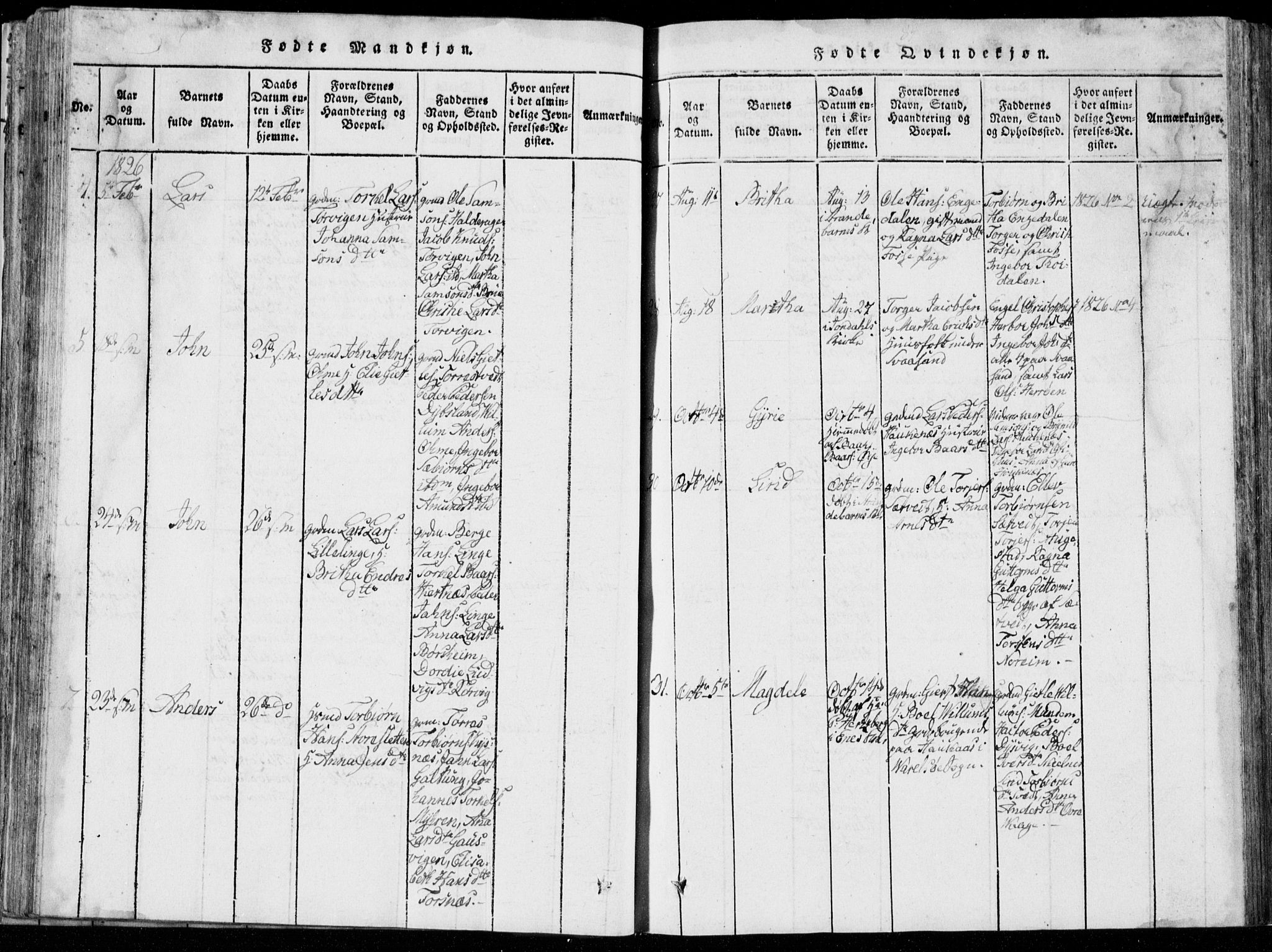Strandebarm sokneprestembete, AV/SAB-A-78401/H/Hab: Parish register (copy) no. A  1, 1816-1826, p. 84