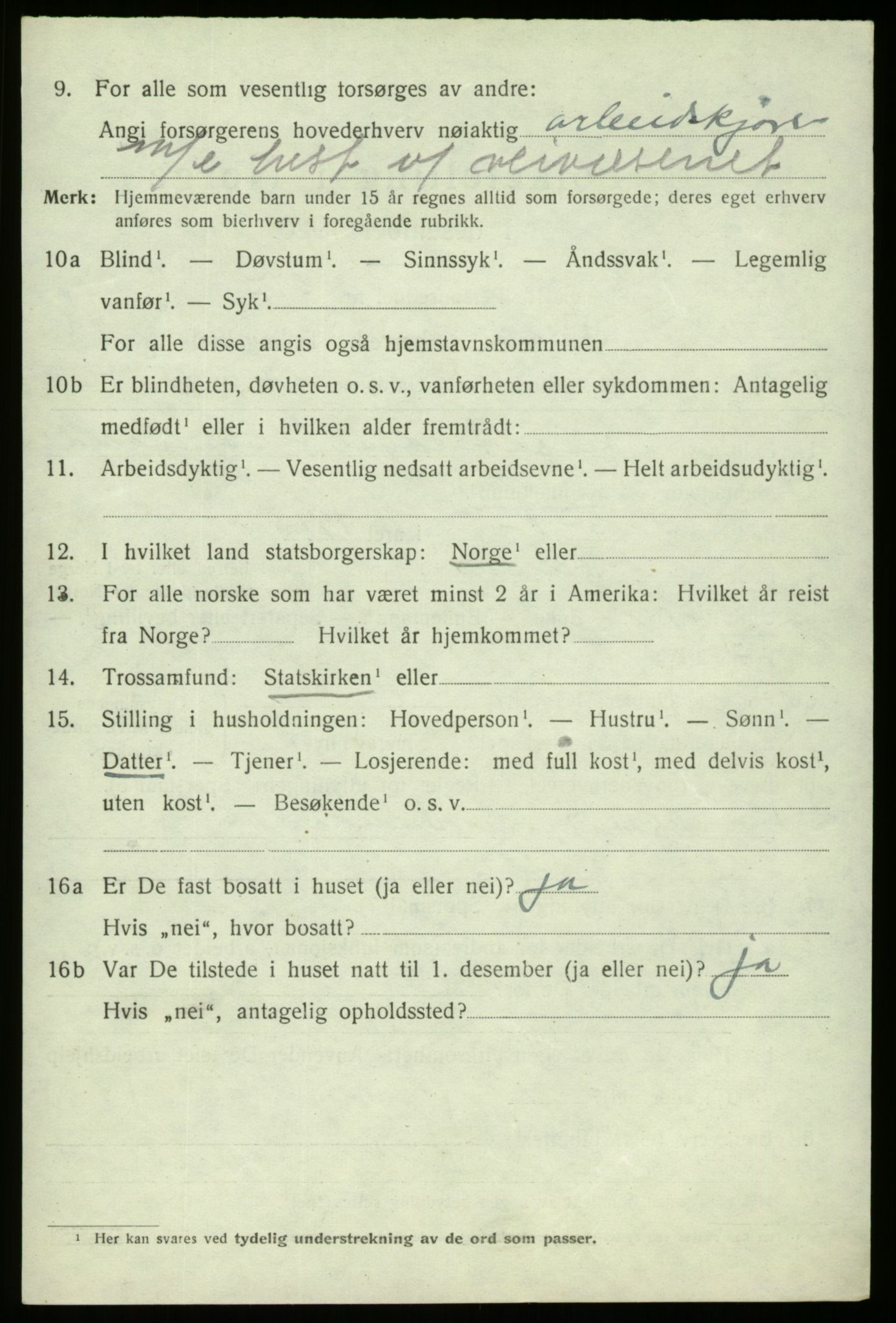 SAB, 1920 census for Fana, 1920, p. 26722