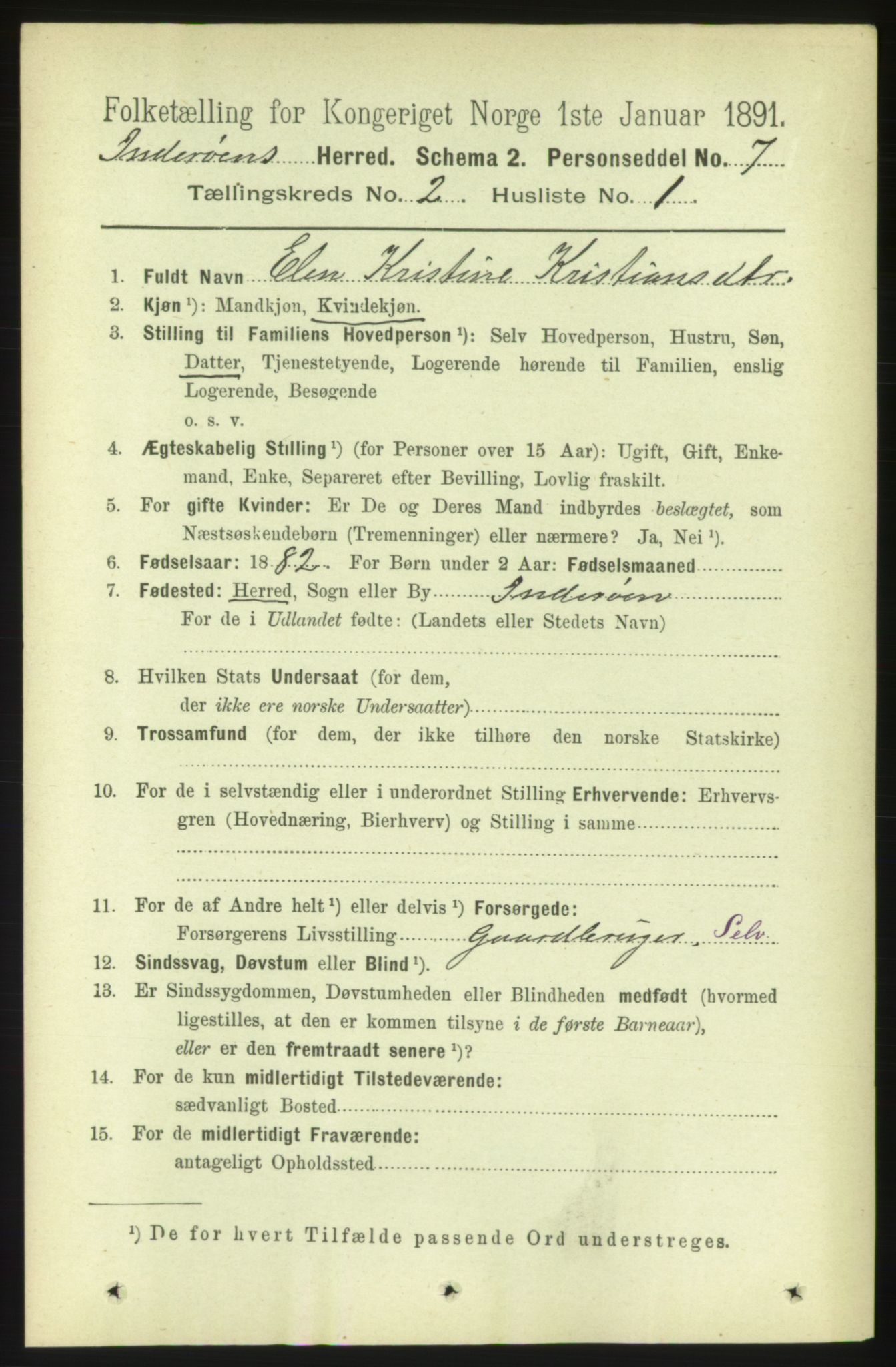 RA, 1891 census for 1729 Inderøy, 1891, p. 1295