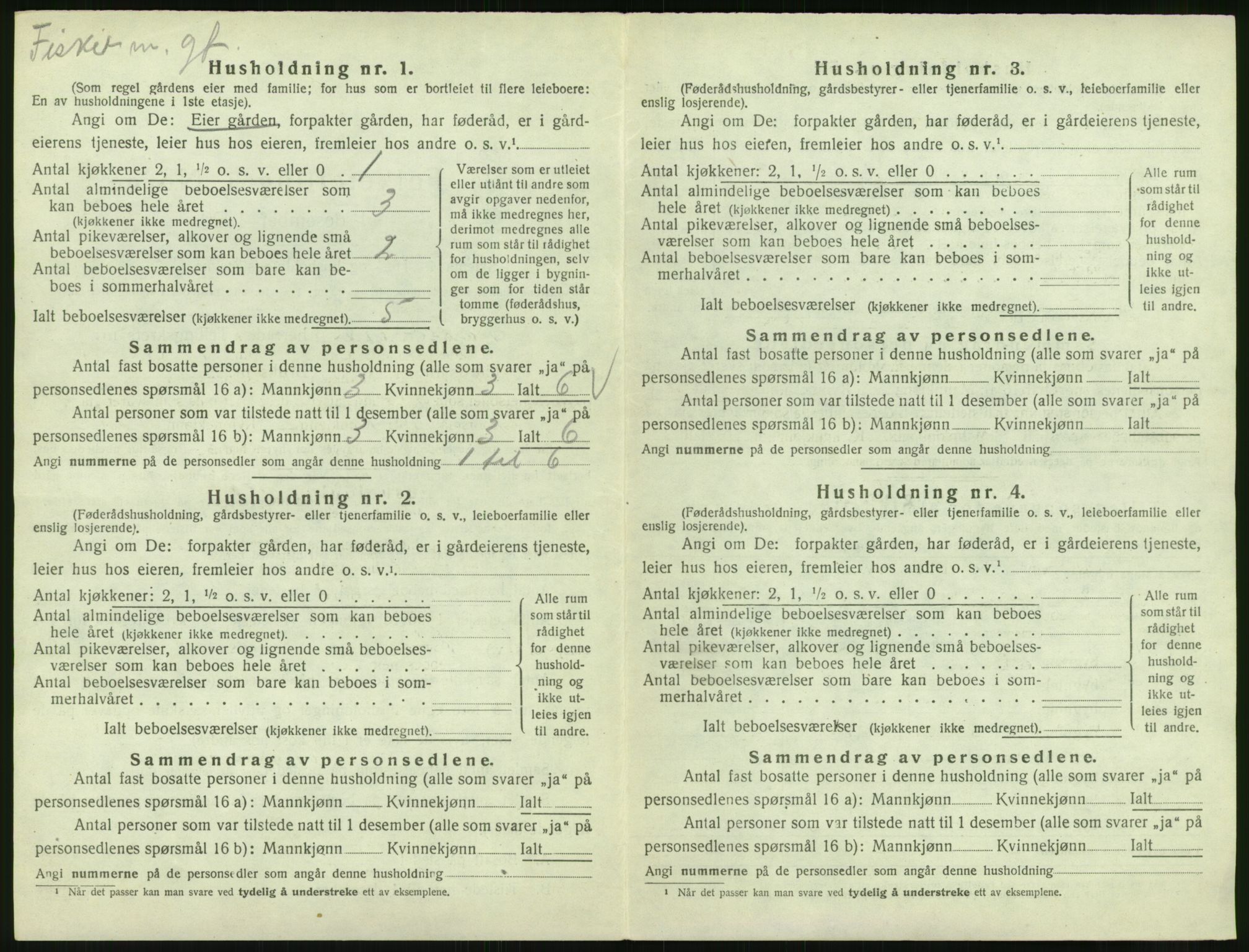 SAT, 1920 census for Skjerstad, 1920, p. 624