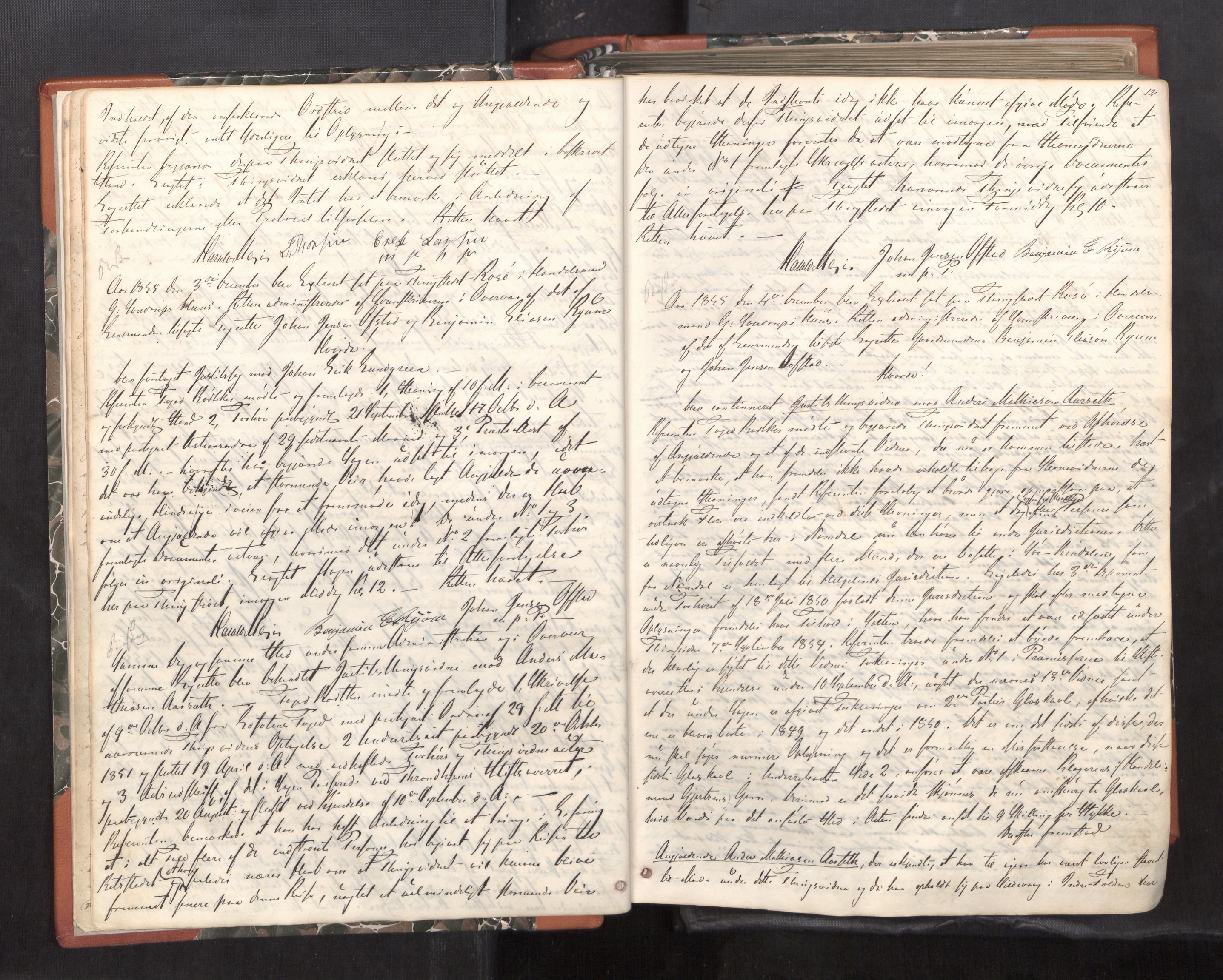Namdal sorenskriveri, AV/SAT-A-4133/1/1/1B/L0012: Ekstrarettsprotokoll nr. 10, 1855-1861, p. 11b-12a