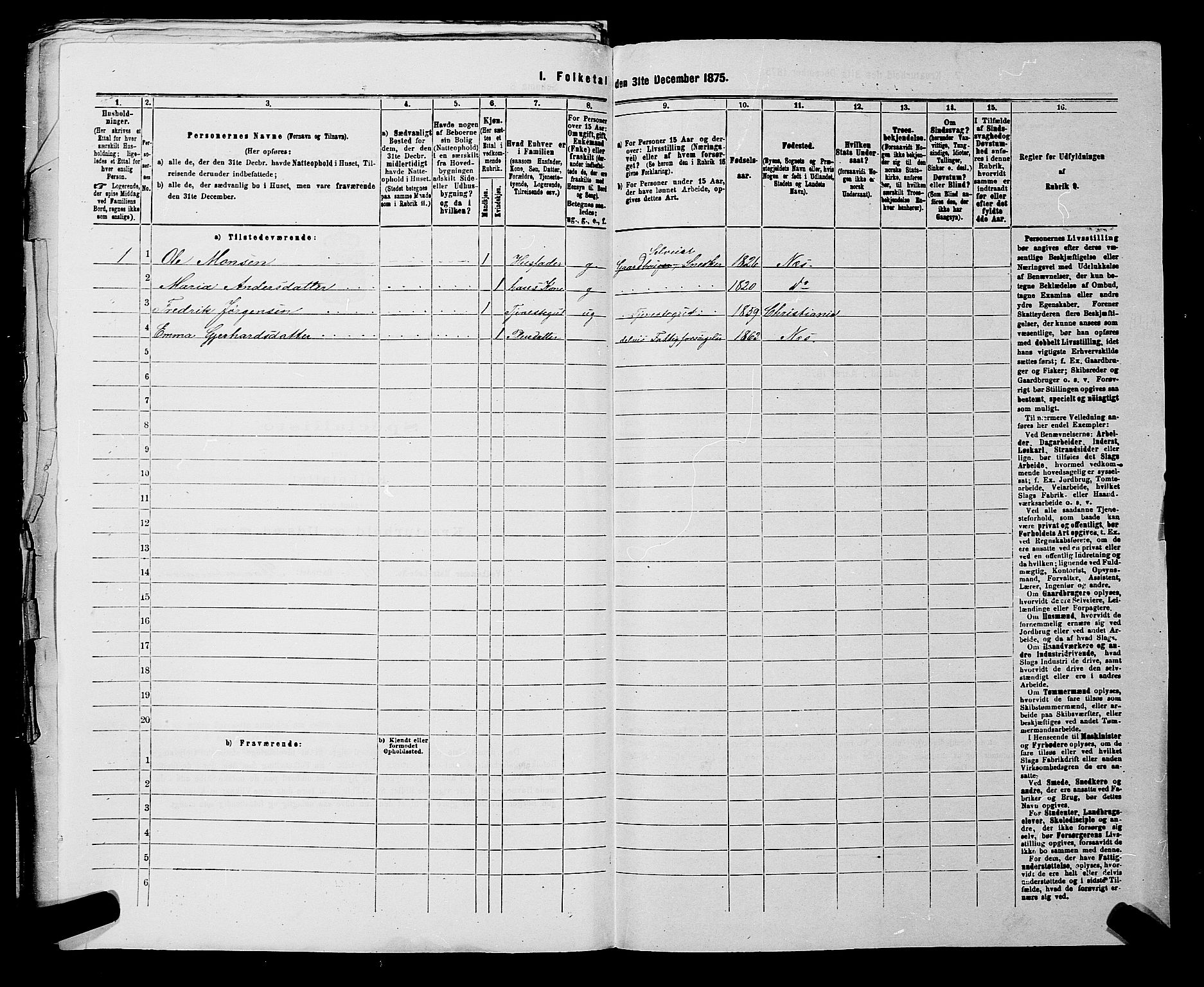 RA, 1875 census for 0236P Nes, 1875, p. 1496