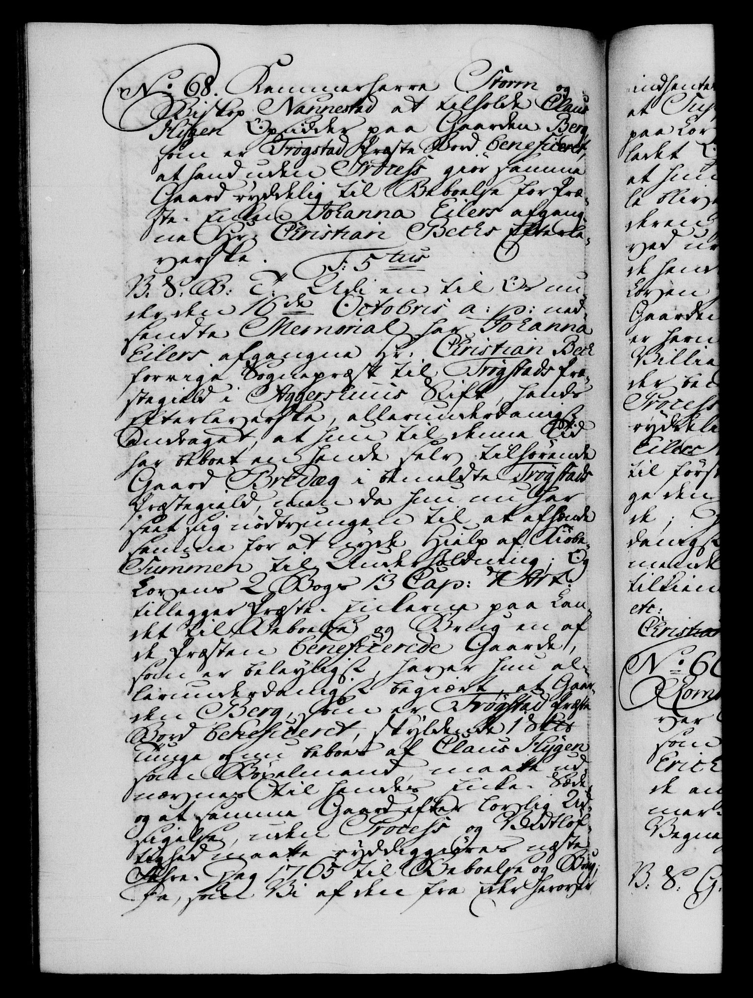 Danske Kanselli 1572-1799, AV/RA-EA-3023/F/Fc/Fca/Fcab/L0037: Norske tegnelser, 1762-1766, p. 477b